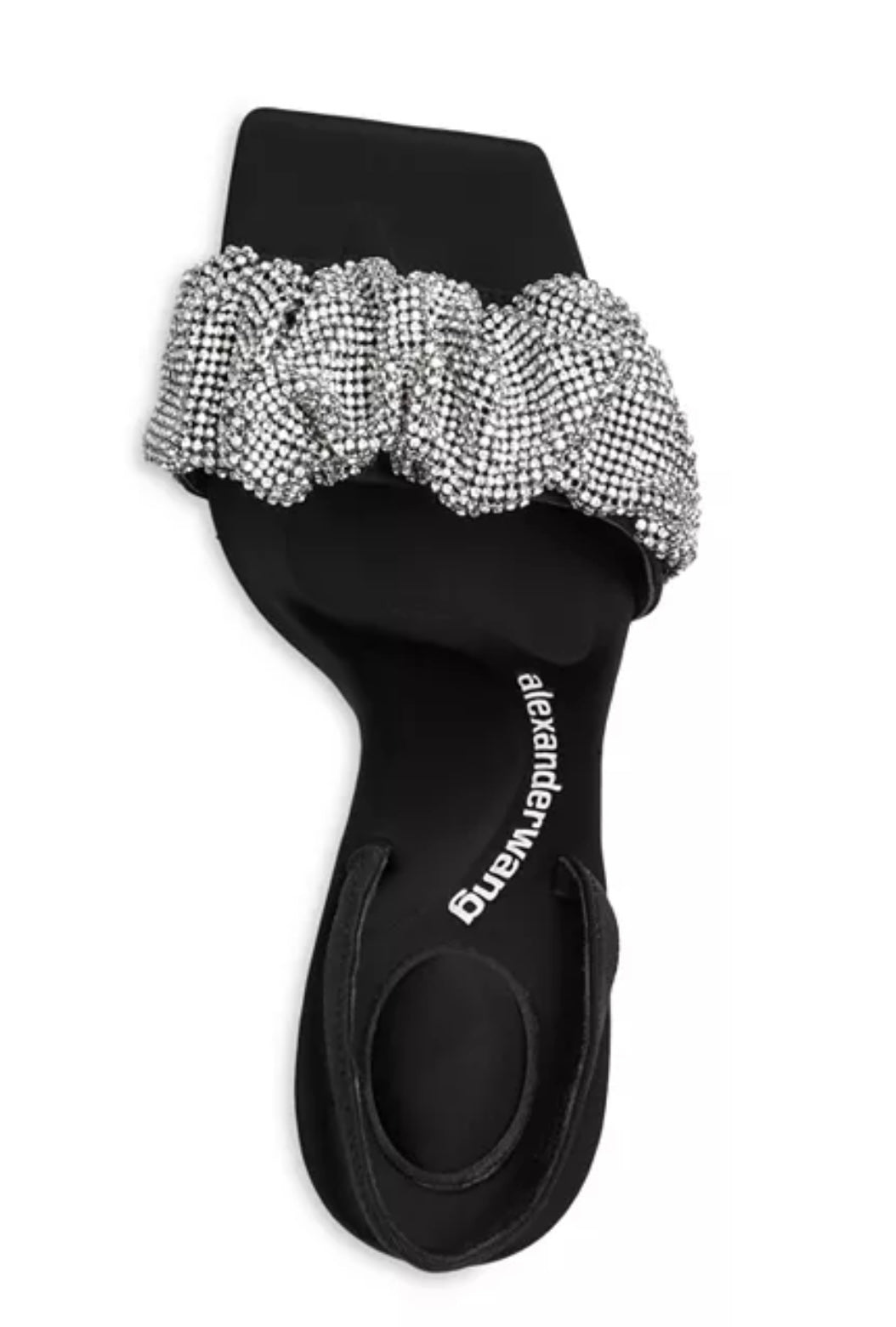 Alexander Wang Women's Julie Scrunchie Embellished Slingback High Heel Sandals