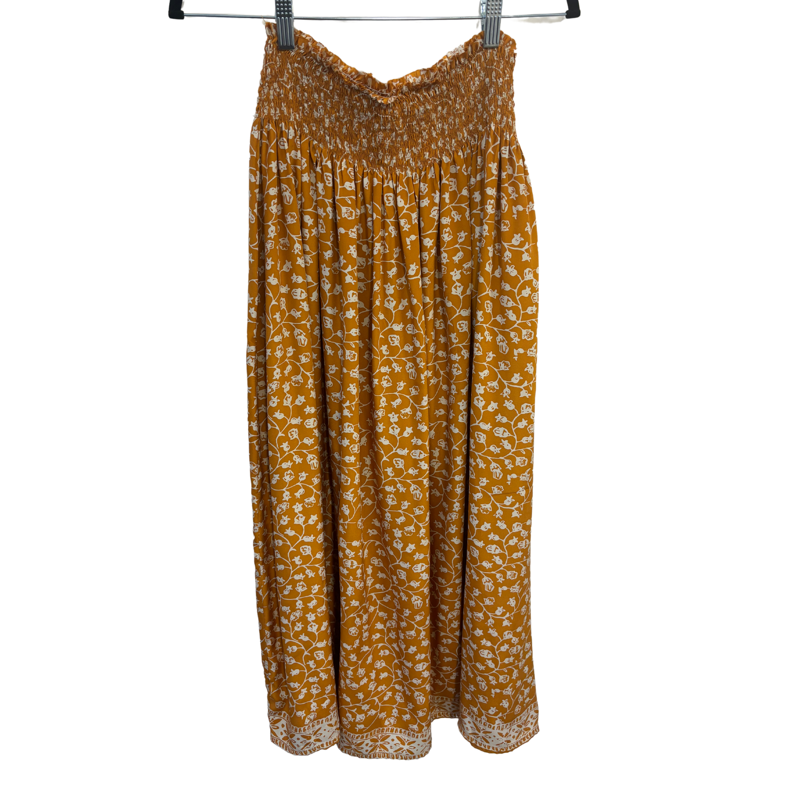 NATALIE MARTIN gold floral skirt