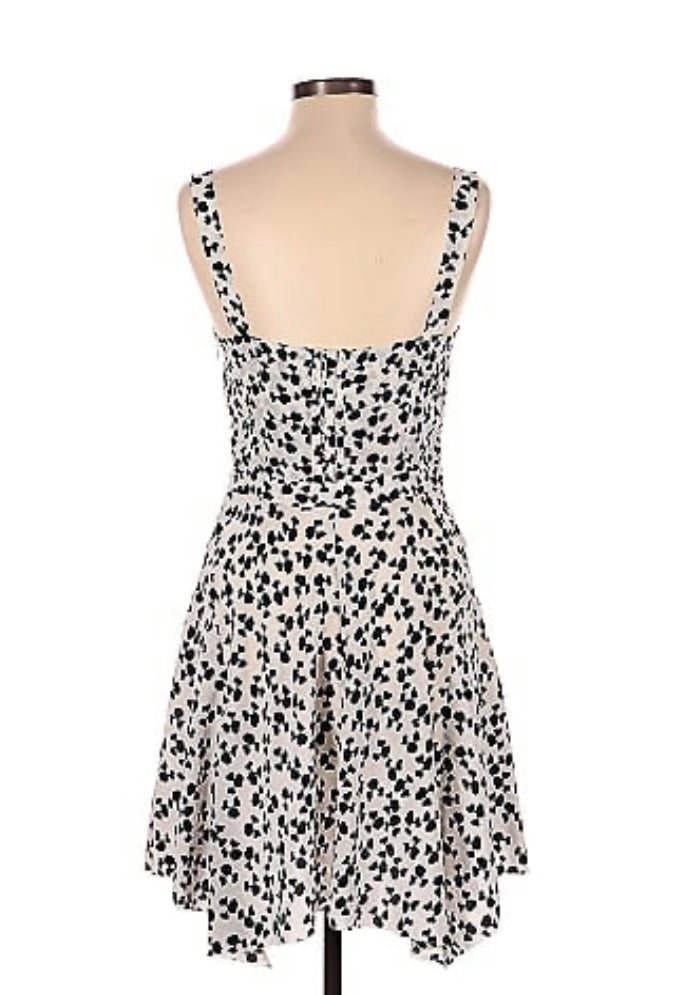 JOIE black and white silk dress
