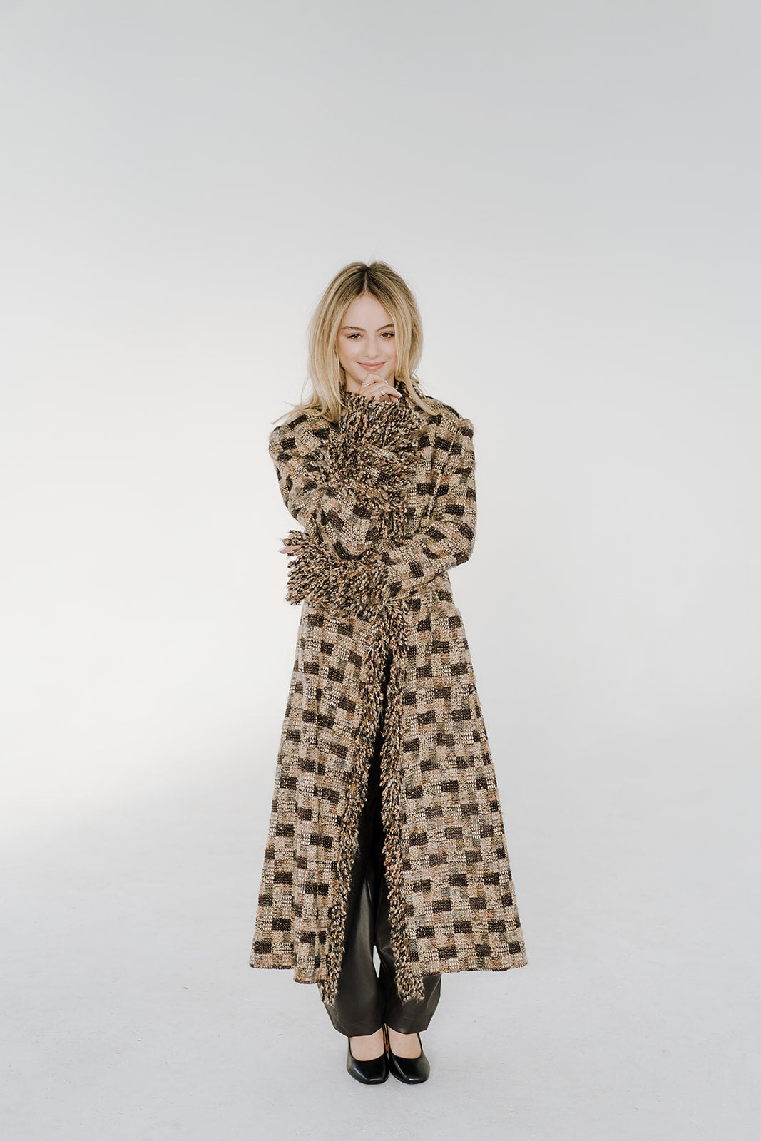 ESCADA - BROWN TONE KNIT COAT