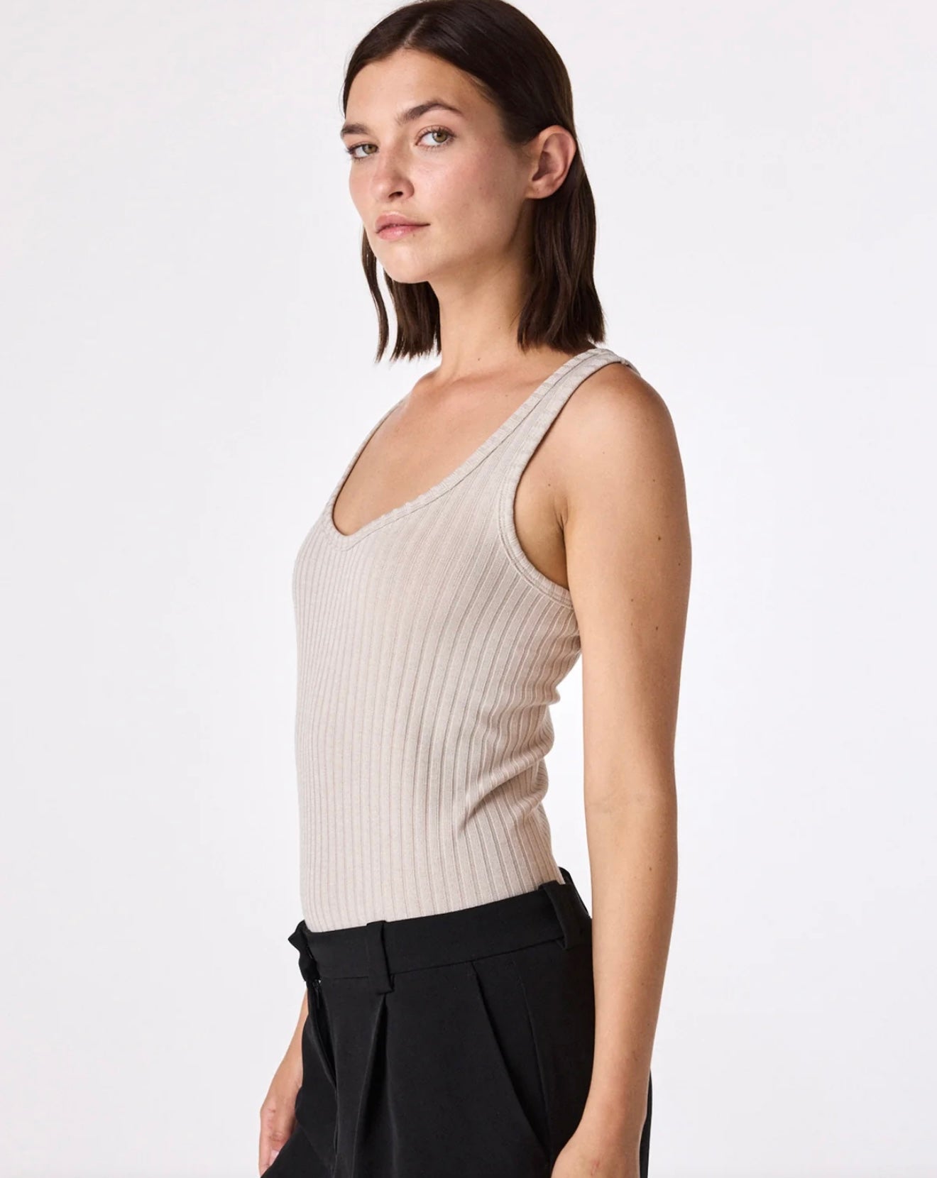 LELUXE - Marin Tank in Taupe