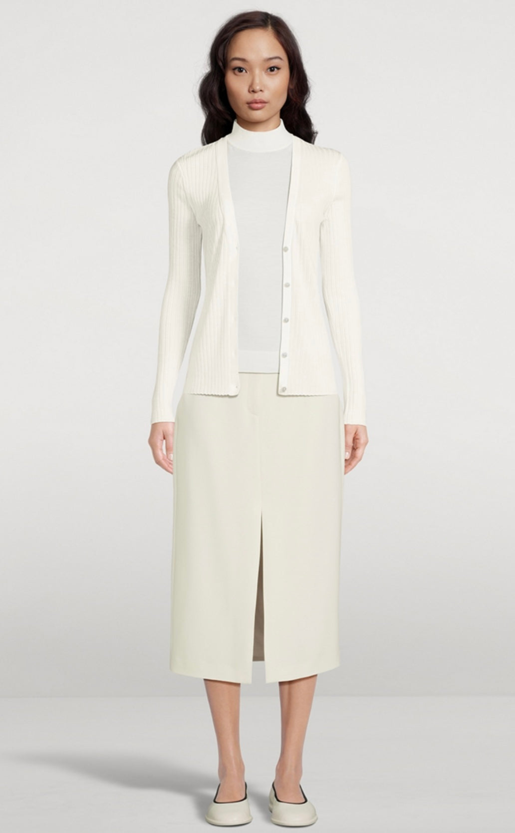 THEORY
Rib-Knit Cardigan