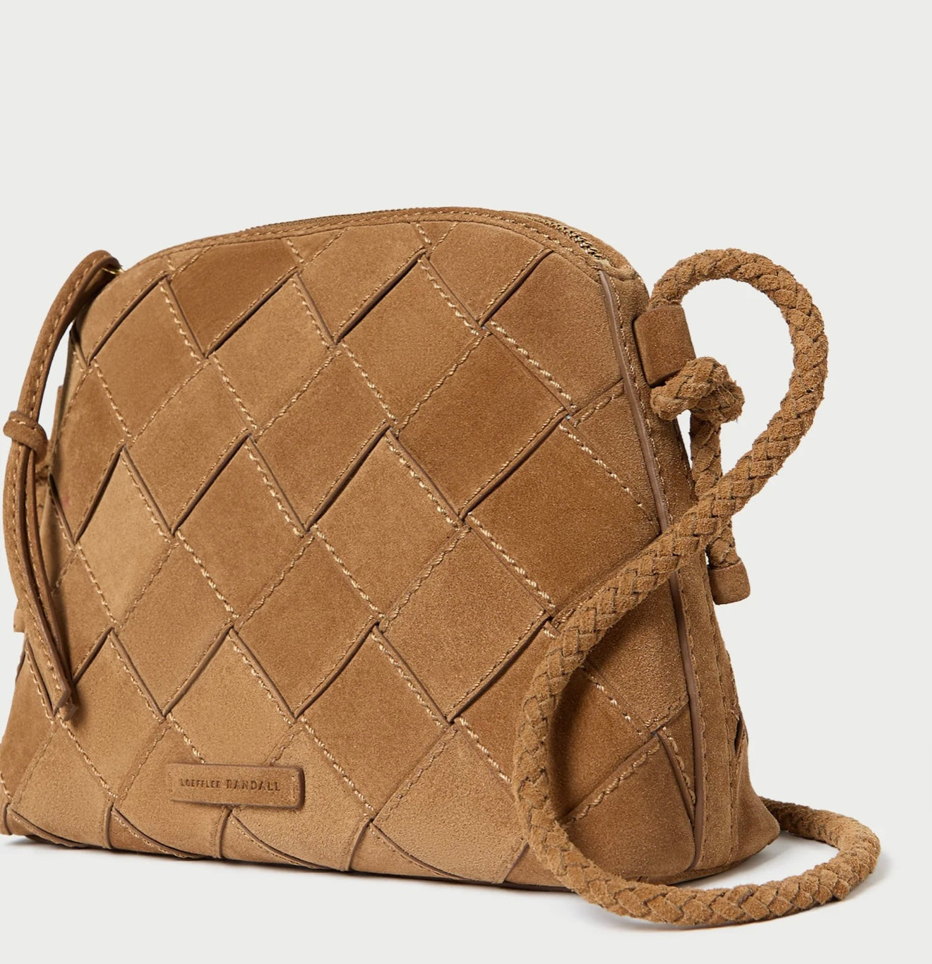 Loeffler Randall - Mallory Toffee Woven Suede Crossbody