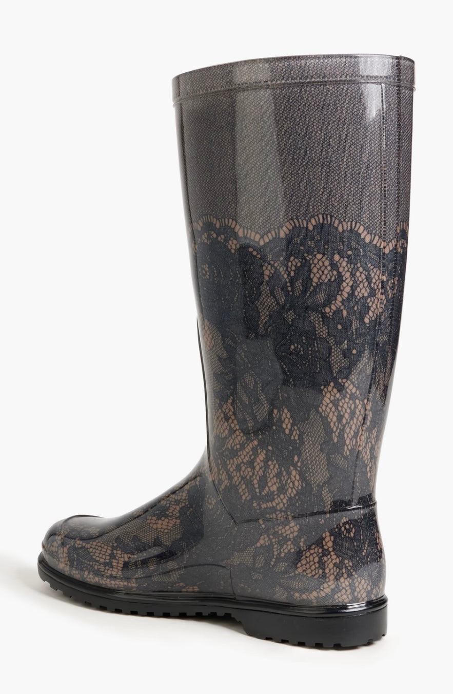 VALENTINO GARAVANI
Printed rubber rain boots
