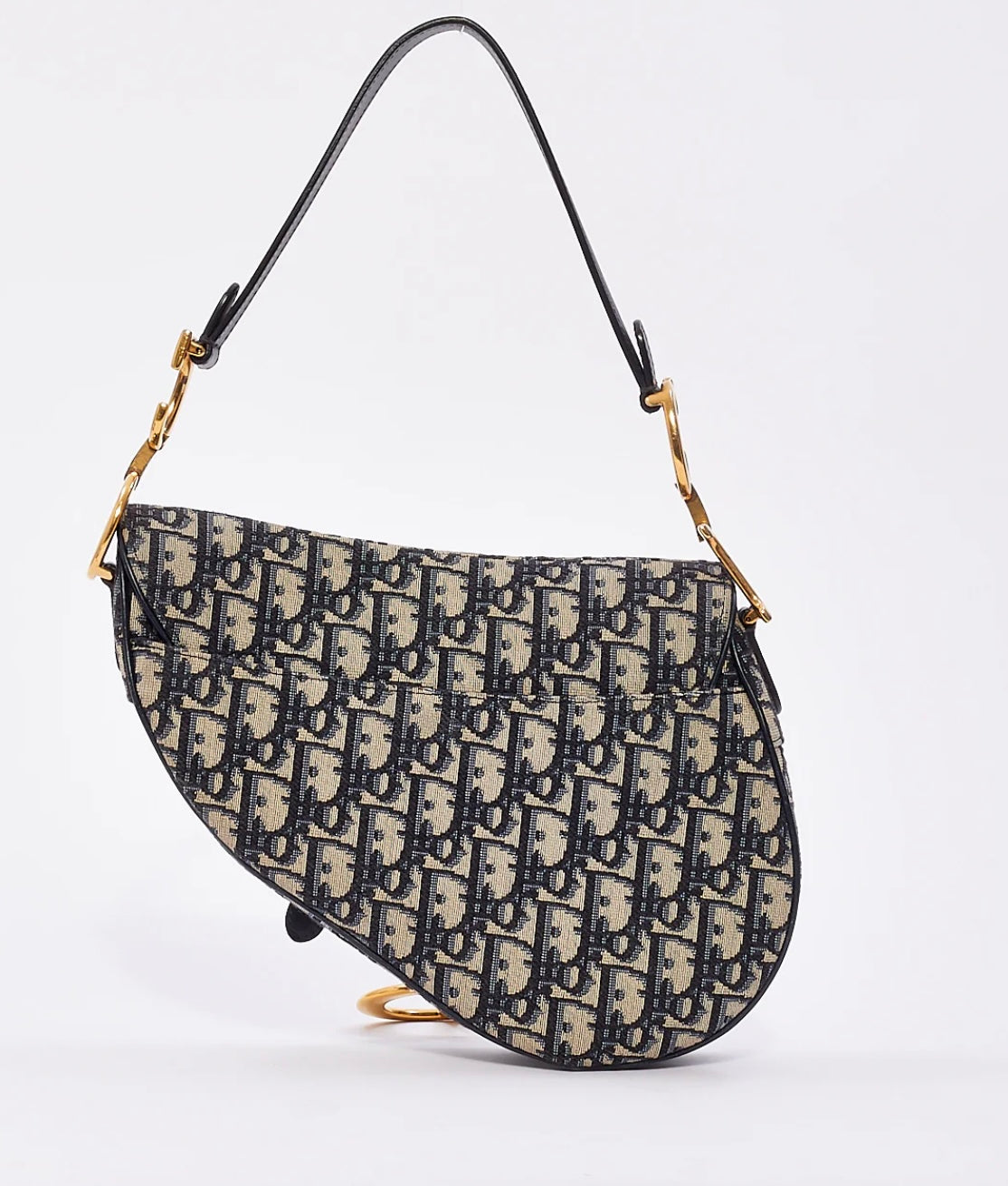 DIOR D logo saddle bag