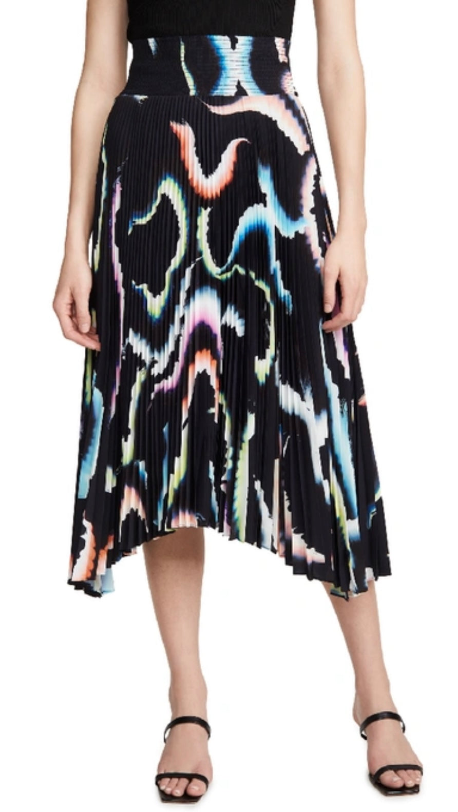A.L.C - 
Sonali Asymmetrical Pleated Skirt