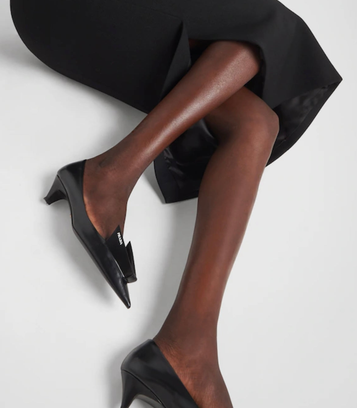 PRADA - Brushed Leather Pumps