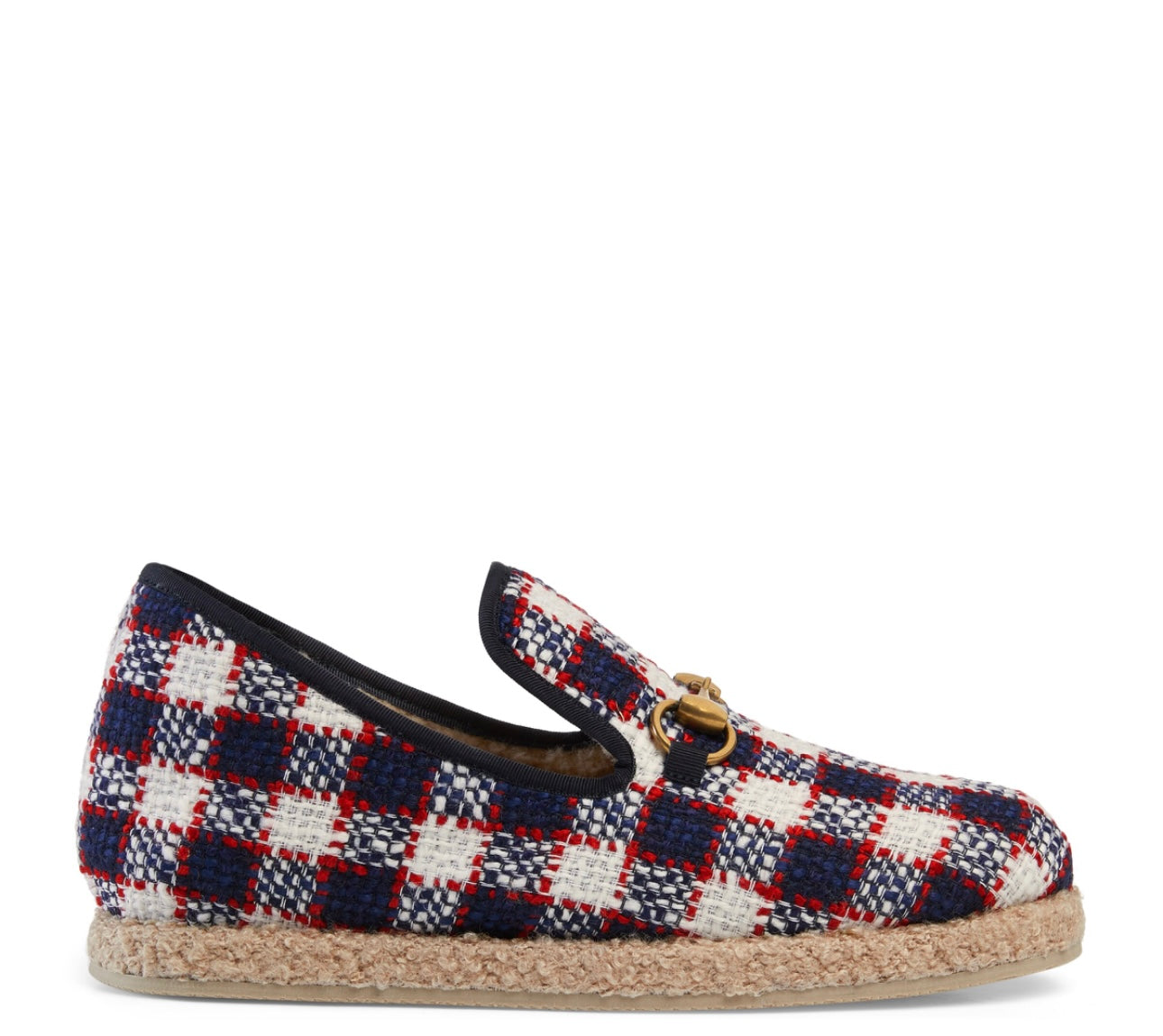 Gucci - Check Tweed Loafers