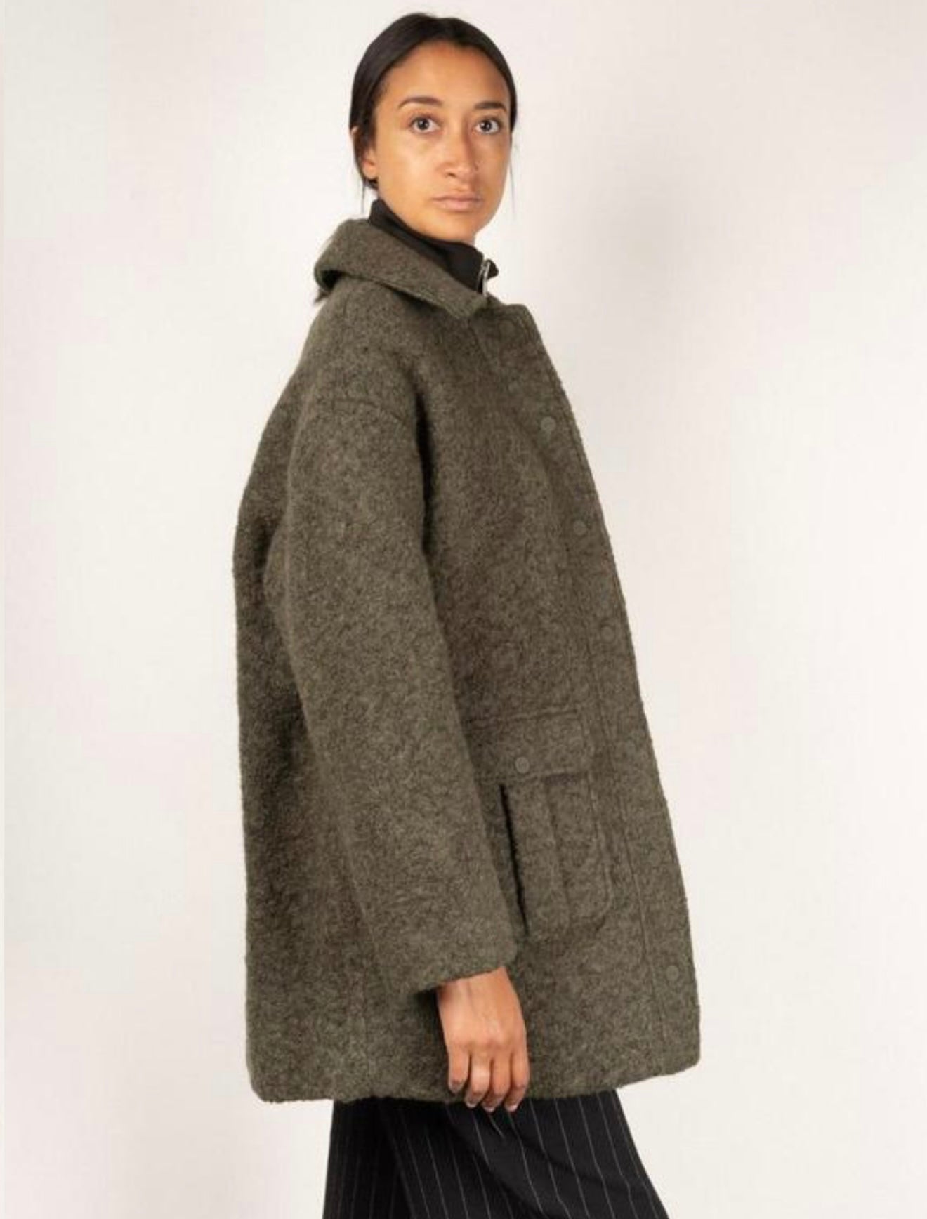 GANNI - BOUCLE WOOL JACKET