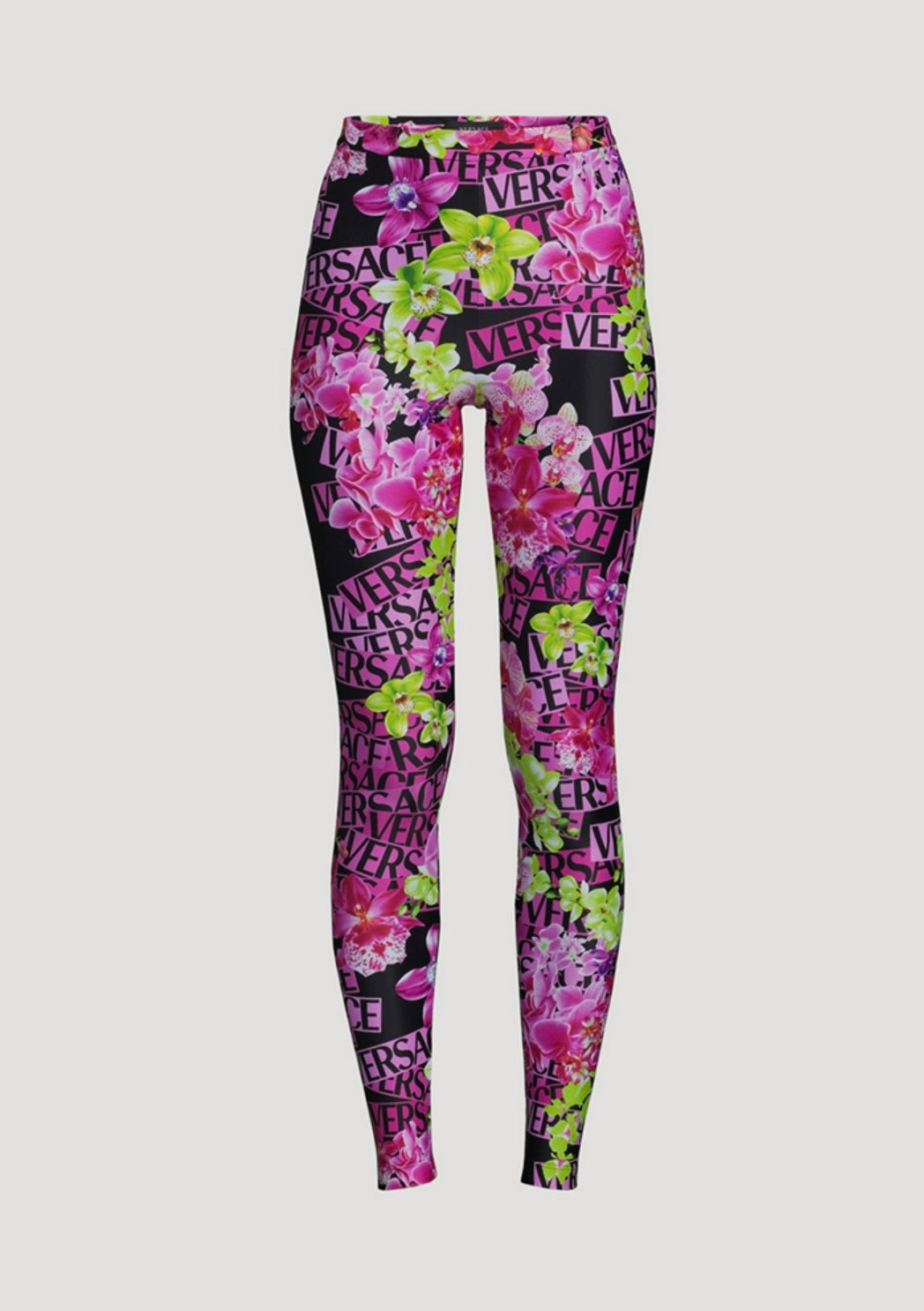 Versace Leggings in Logo Orchard Print