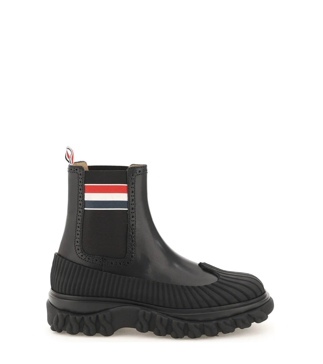 THOM BROWNE - Thom Browne RWB Striped Chelsea Boots