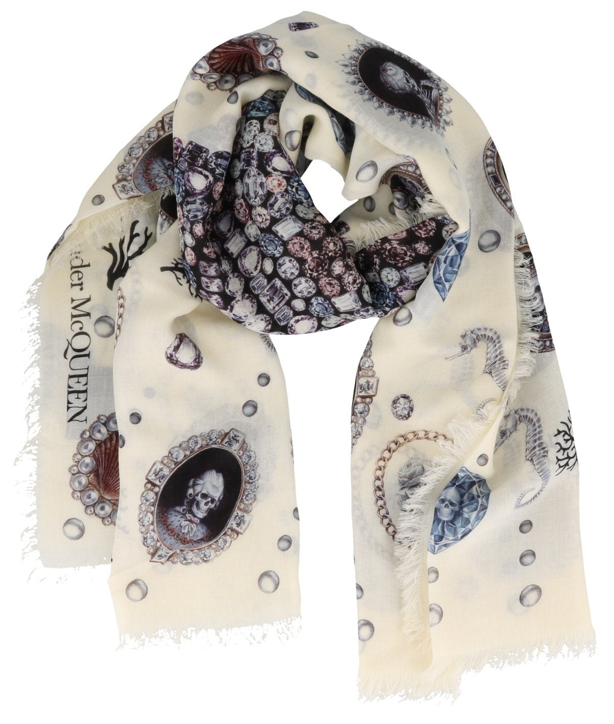 ALEXANDER MCQUEEN - skull scarf