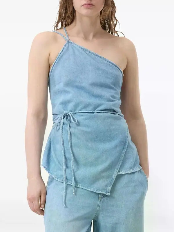 CLOSED Denim Wrap Top