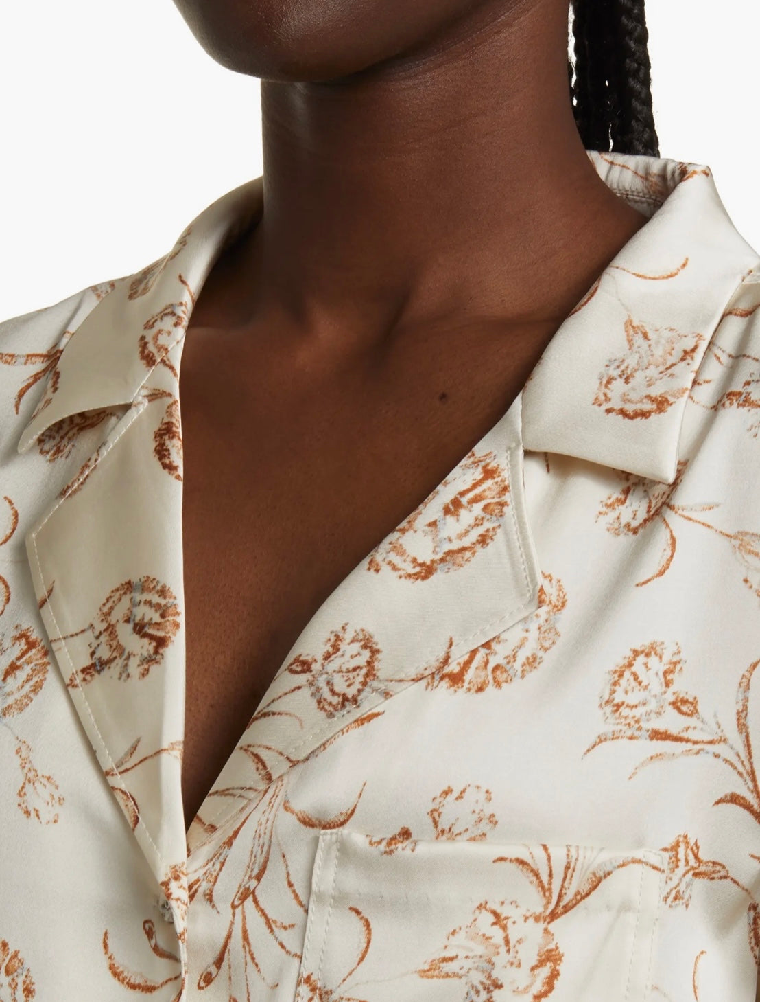 TREASURE & BOND Satin Ivory-Rust Cascade Blooms SET