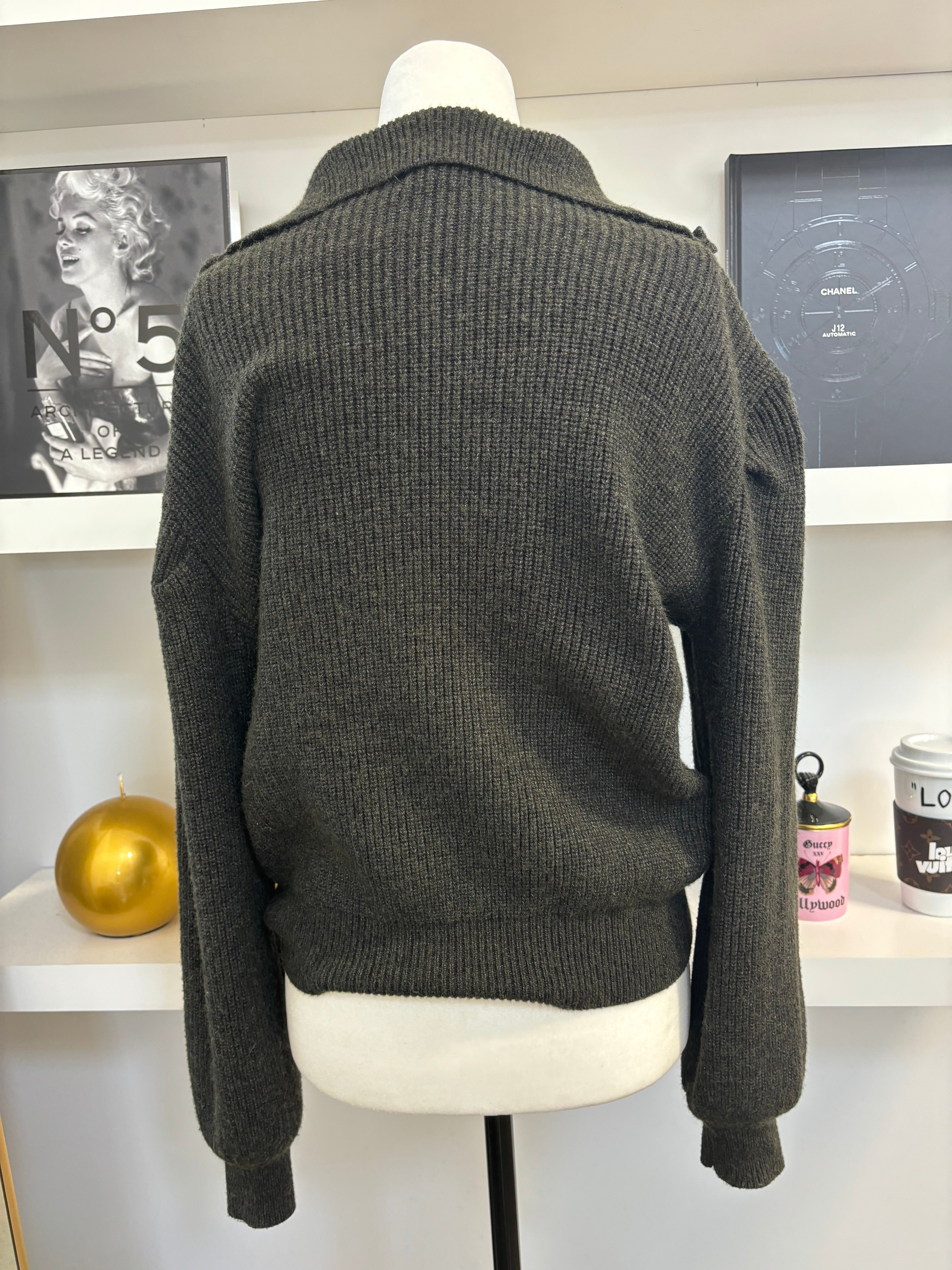 LYLA + LUXE grey quarter zip