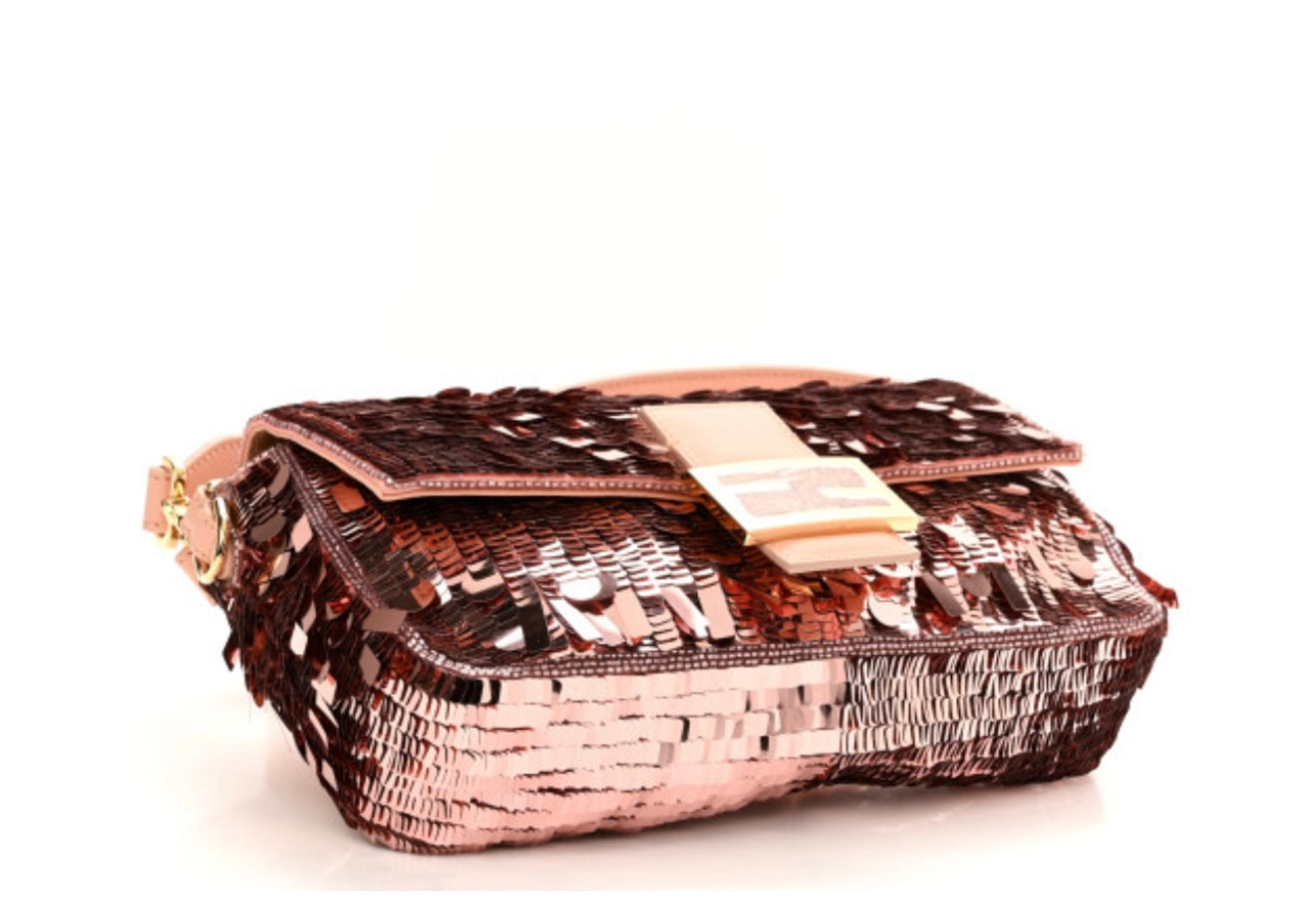 FENDI
Sequin Baguette Shoulder Bag