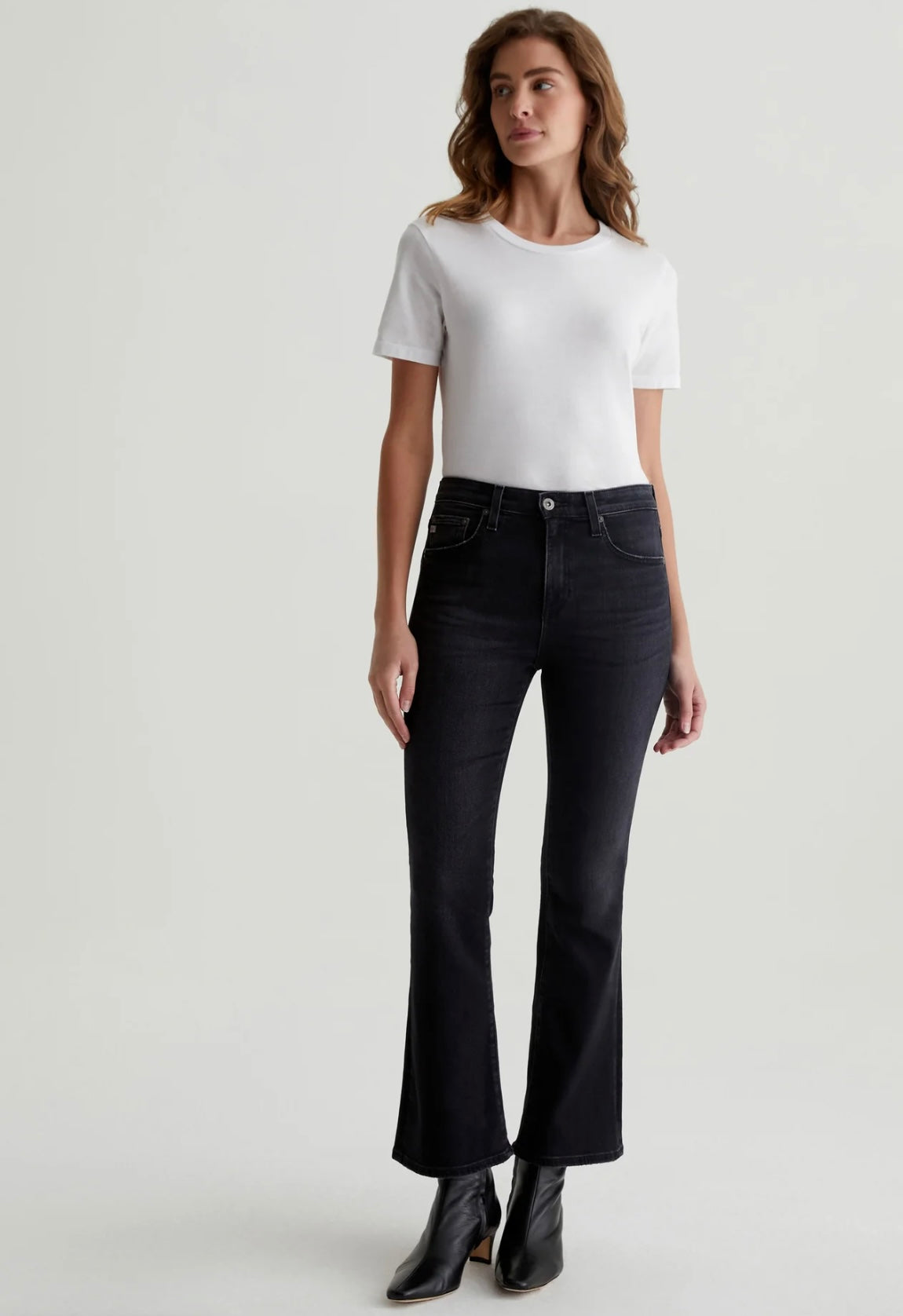 AG Jeans Farrah Boot Crop AG-ed™ Mid-Rise Fit Denim