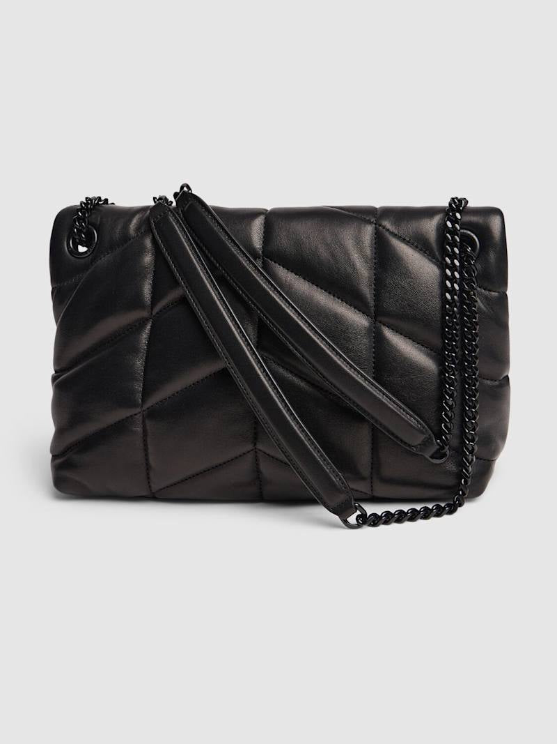 YSL SAINT LAURENT black quilted toy monogram loulou bag