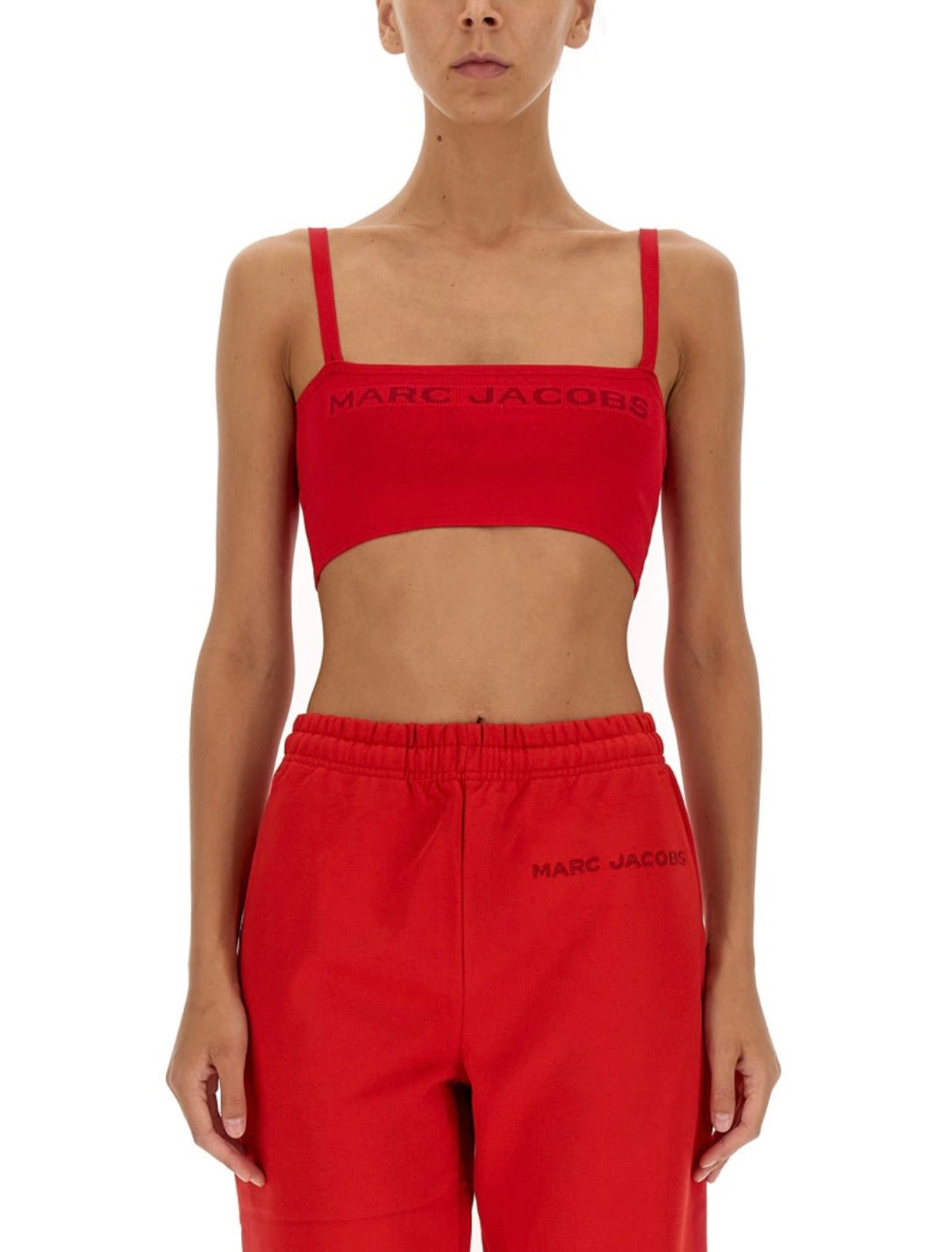 MARC JACOBS
VISCOSE TOP WITH LOGO EMBROIDERY