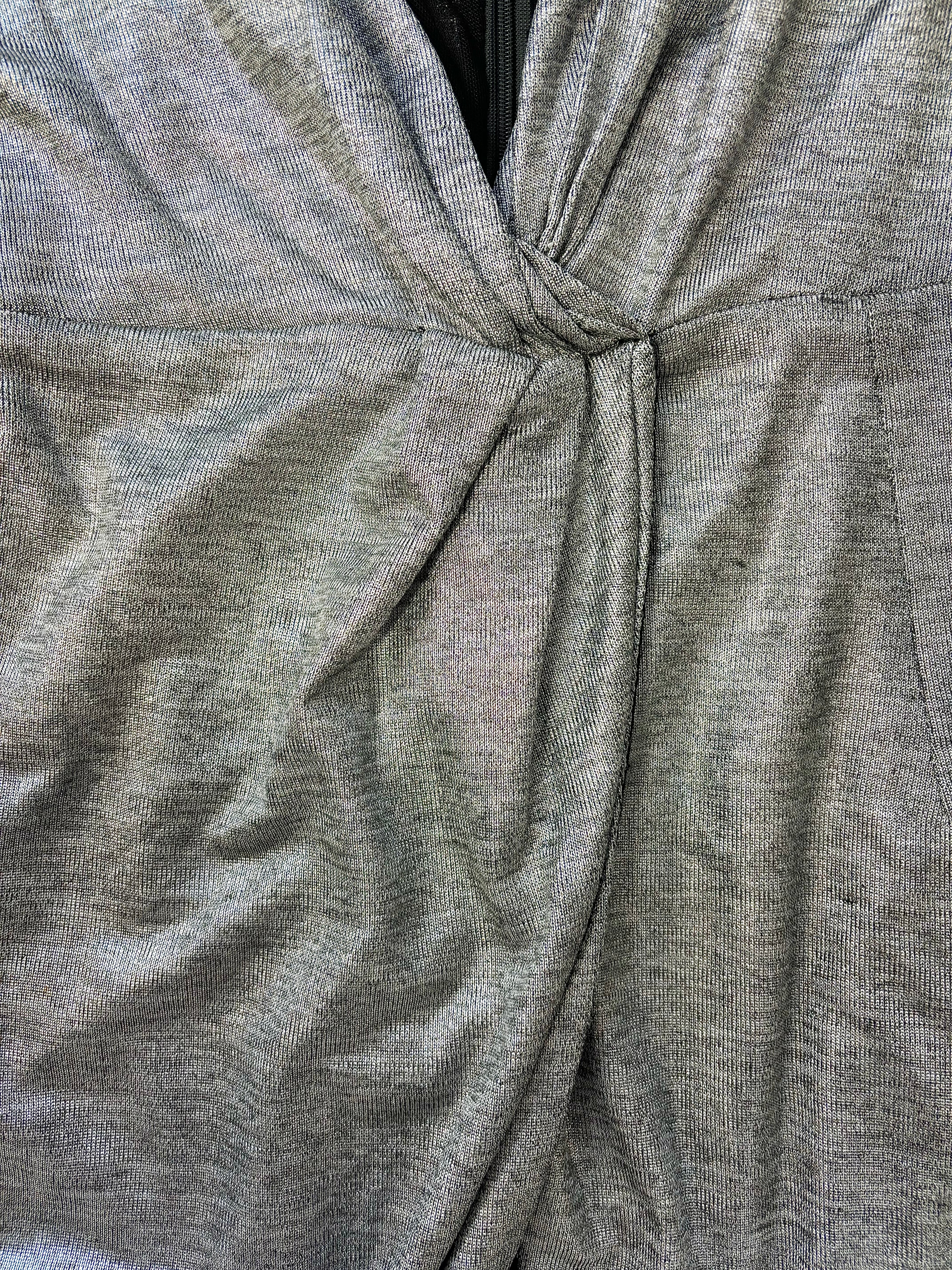 Narces Silver Plunge Dress