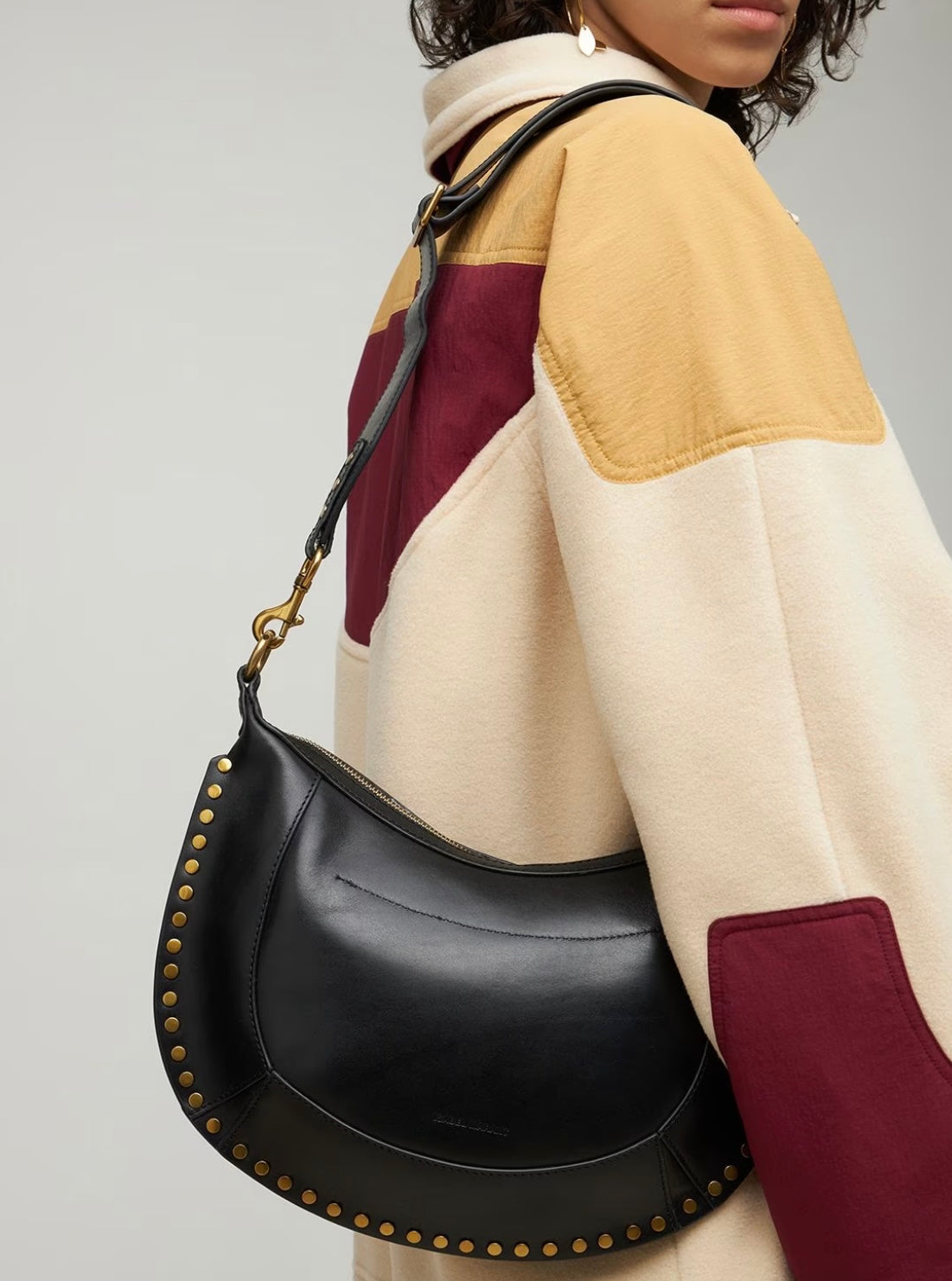 ISABEL MARANT
color-block fleece sweatshirt