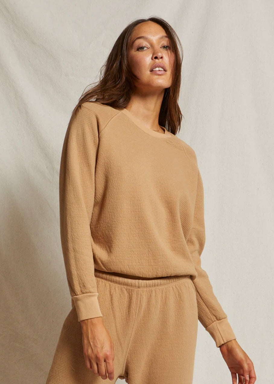 PERFECTWHITETEE - jones
cotton military thermal drawstring jogger & alman crewneck