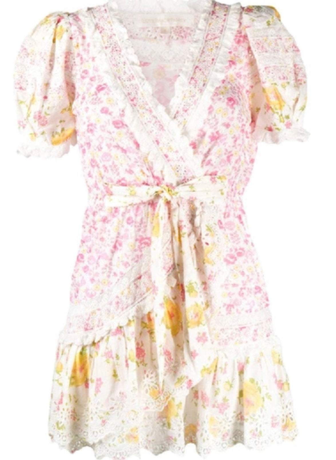LOVESHACKFANCY
Belen Floral-Print Eyelet Dress