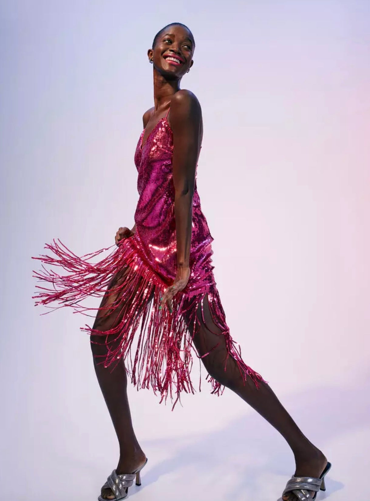 H&M - Sequin & Fringe Dress