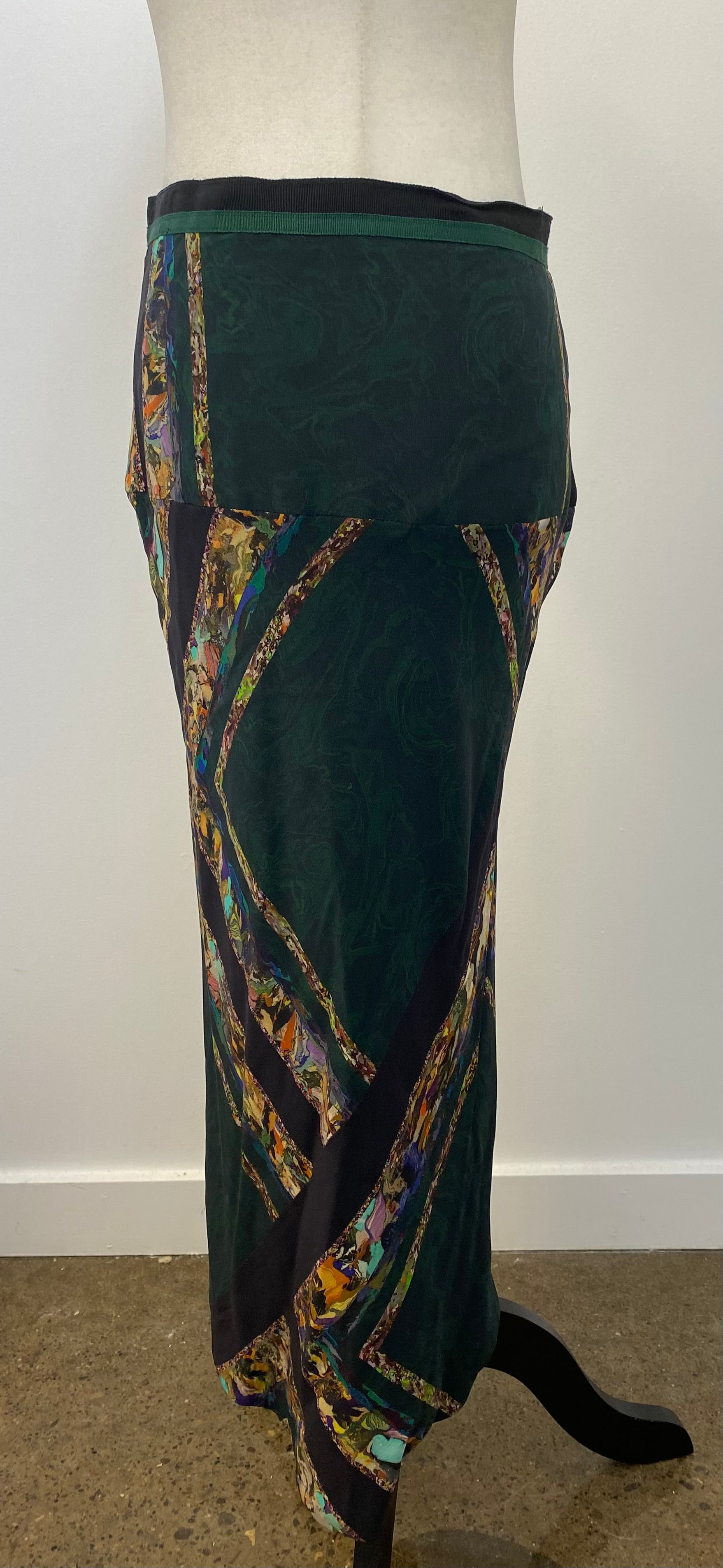 Dries Van Noten Silk Print Skirt