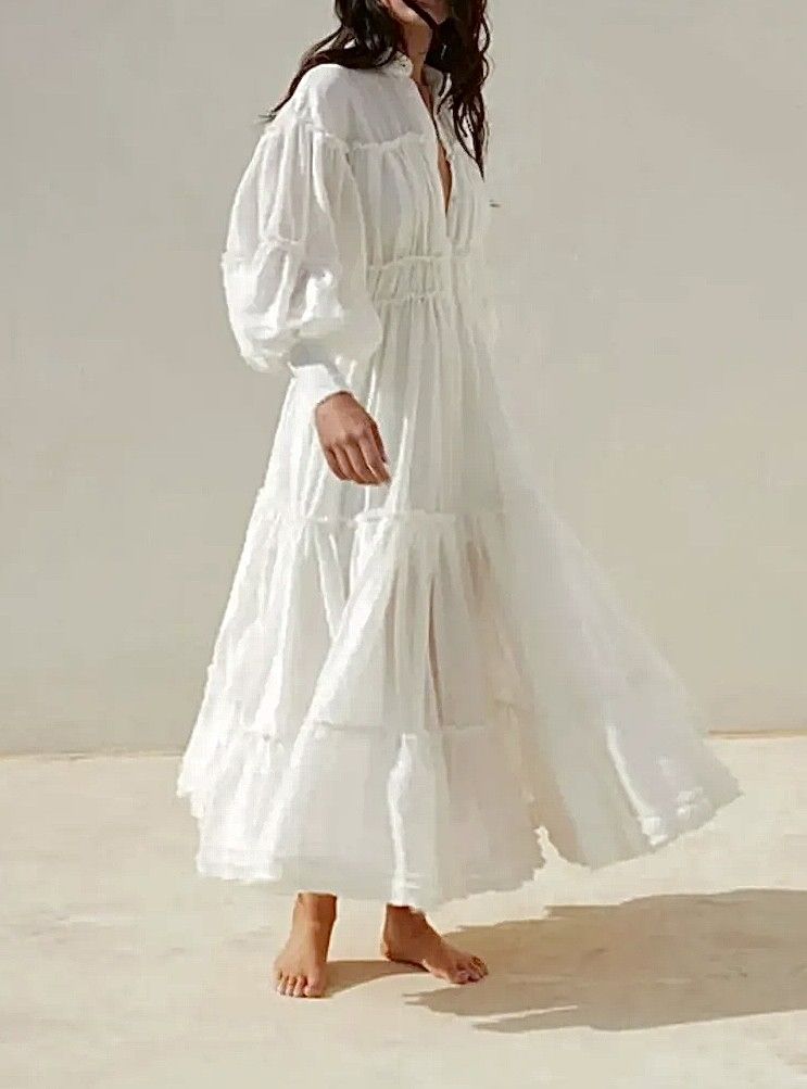 Mackenzie Mode Tiered Ruffle Maxi Dress