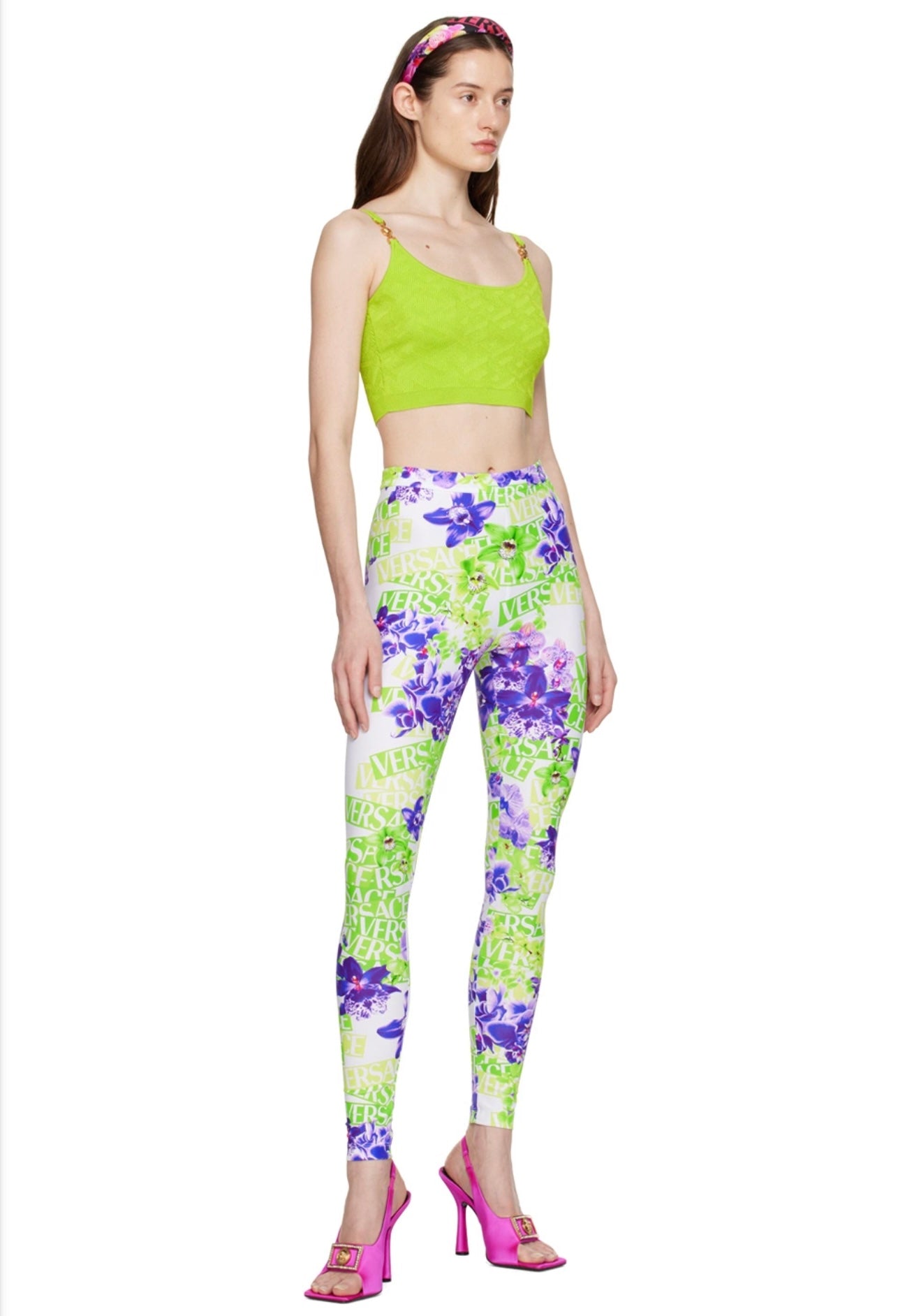 Versace Orchid Leggings