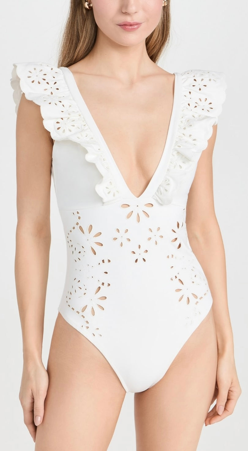 Sea -
Liat Embroidery Flutter Sleeve One Piece