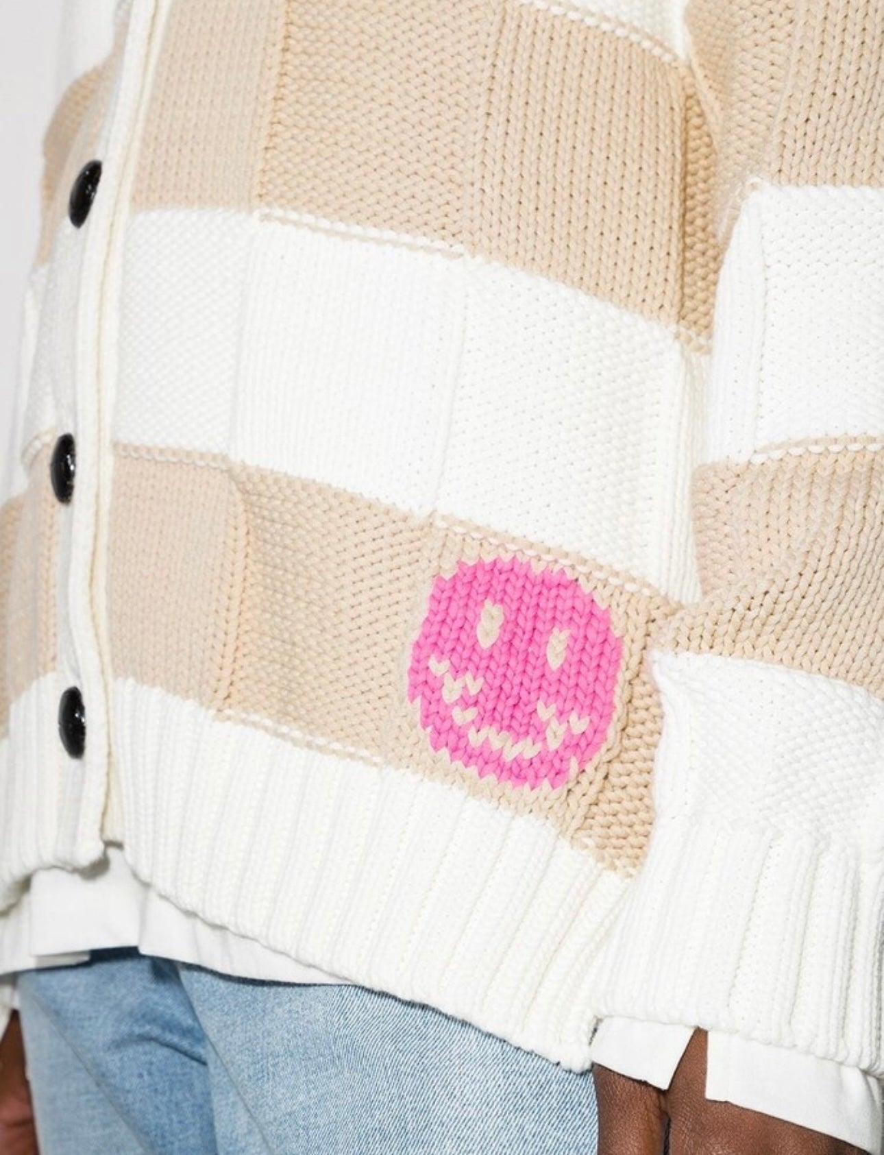 Ganni Spread-Collar Knitted Cardigan