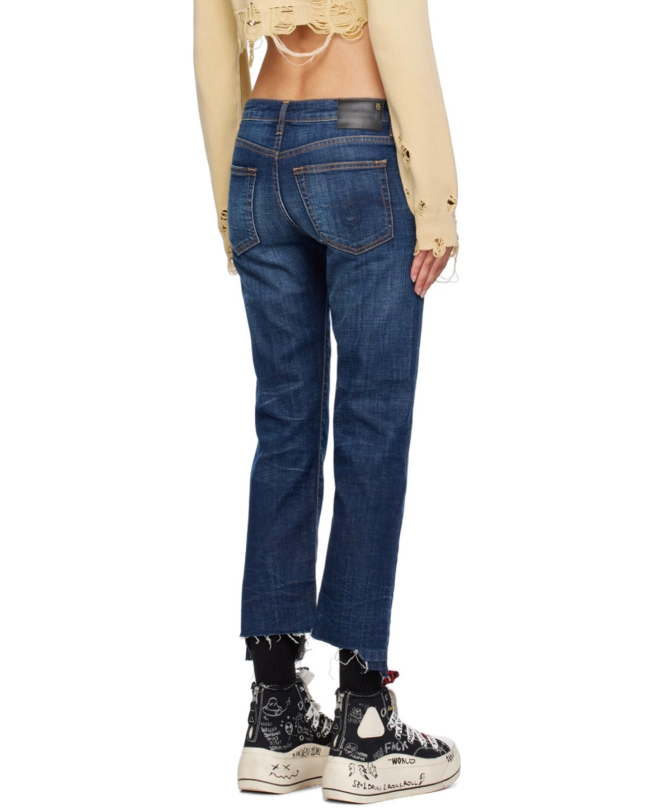 R13
Indigo Boy Straight Jeans