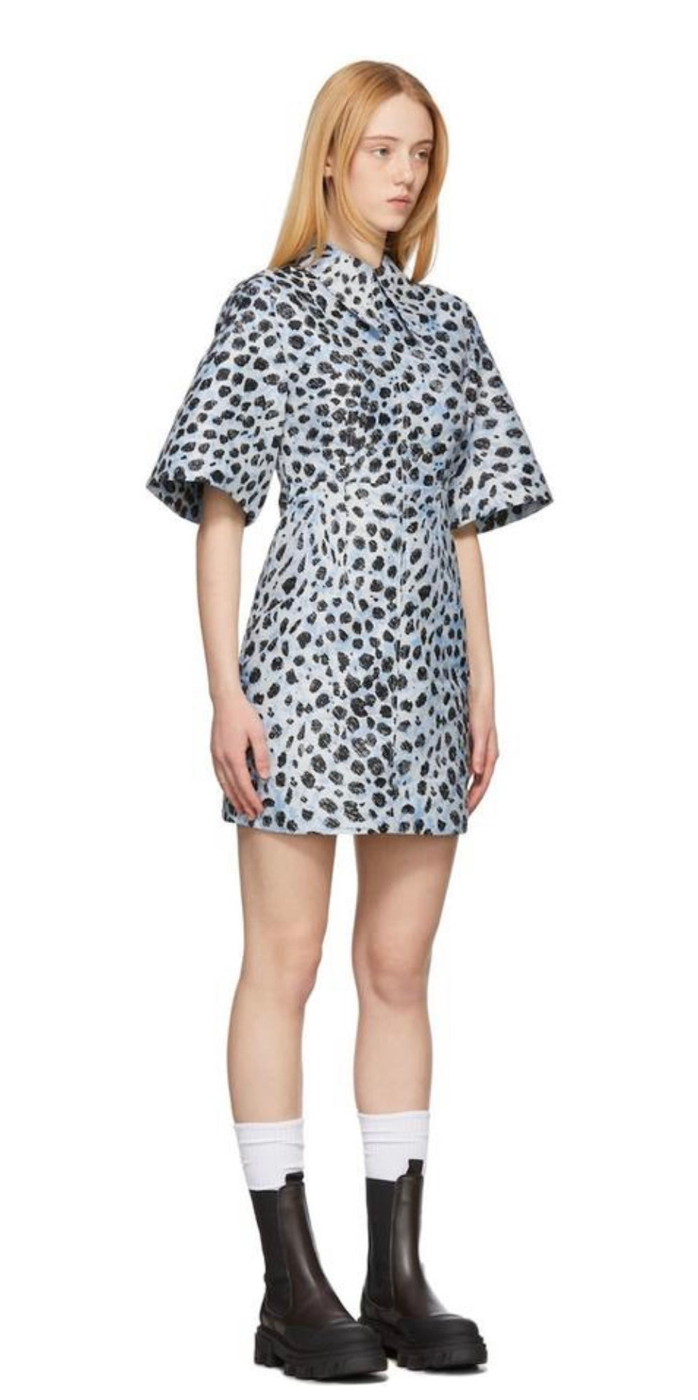 GANNI
Crispy Jacquard Mini Dress
