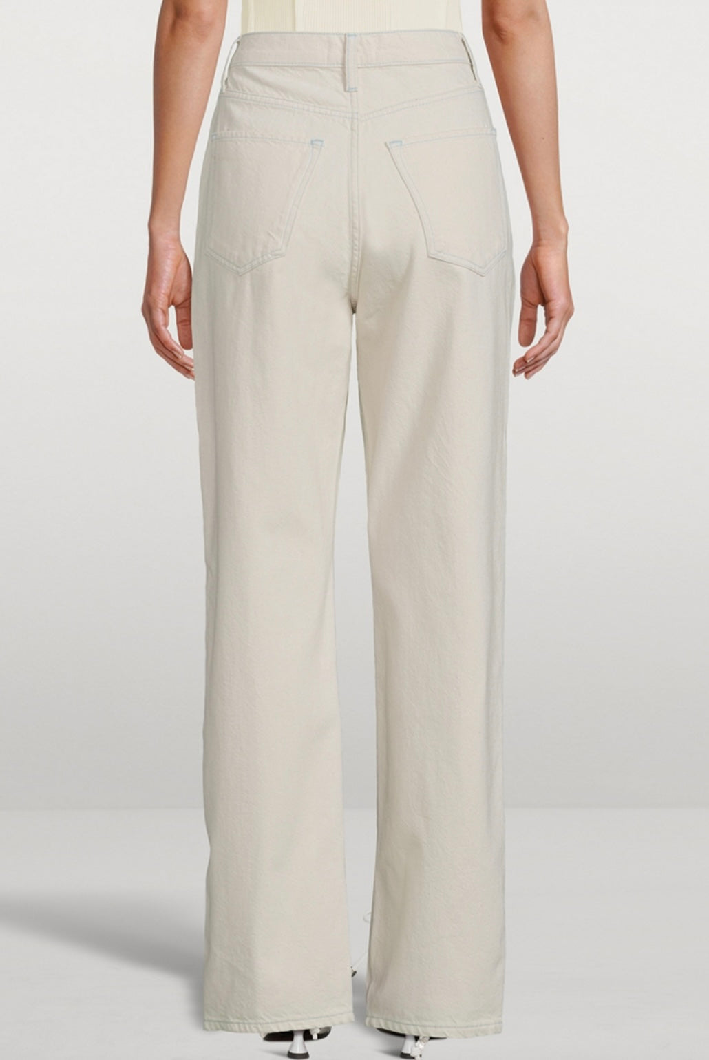 TRIARCHY
Ms. Hart Petal-Hem Straight Jeans