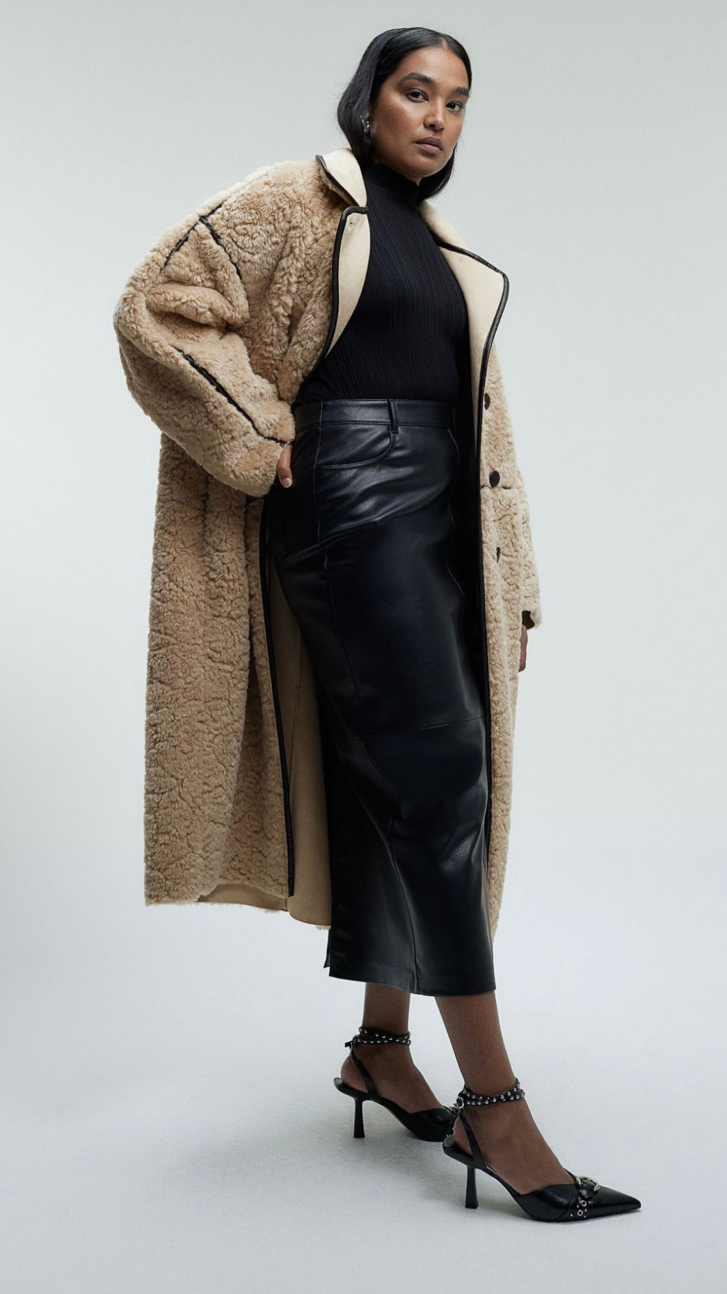 H&M - Teddy Fleece Coat