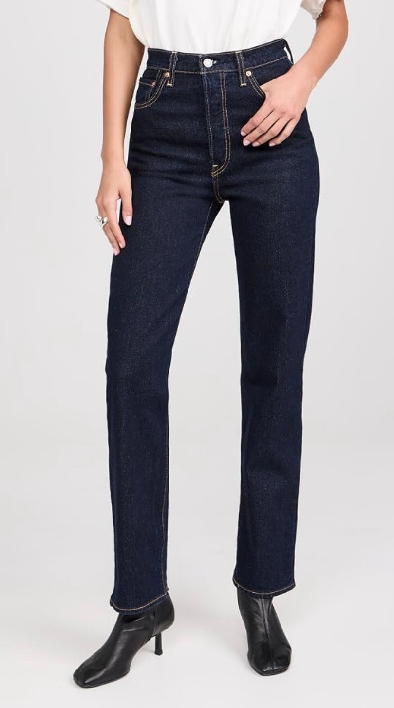 Levis- ribcage full length jeans
