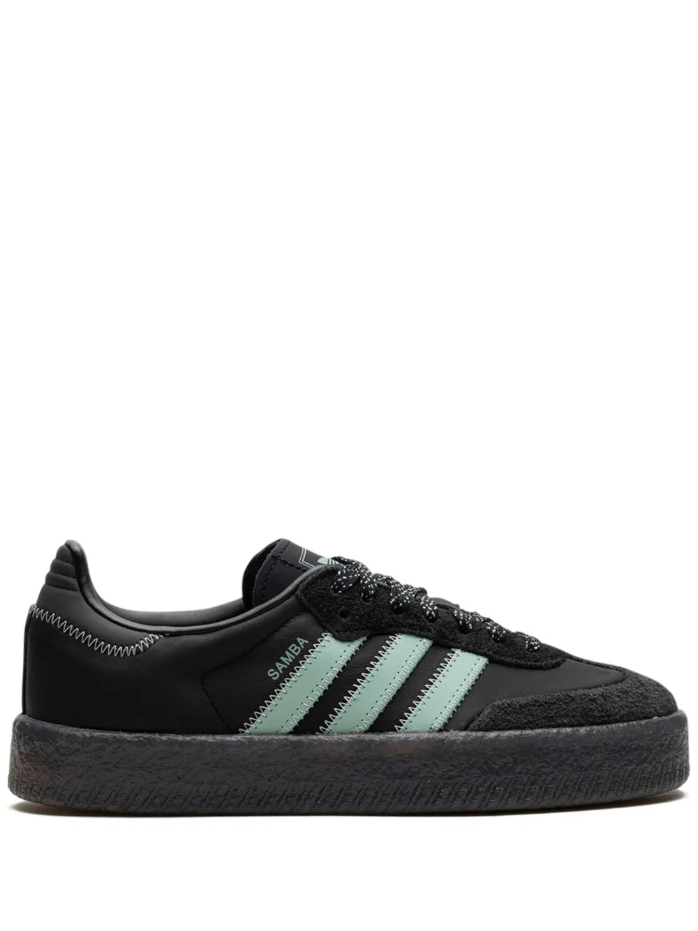 ADIDAS samba "core black/haze green" sneakers