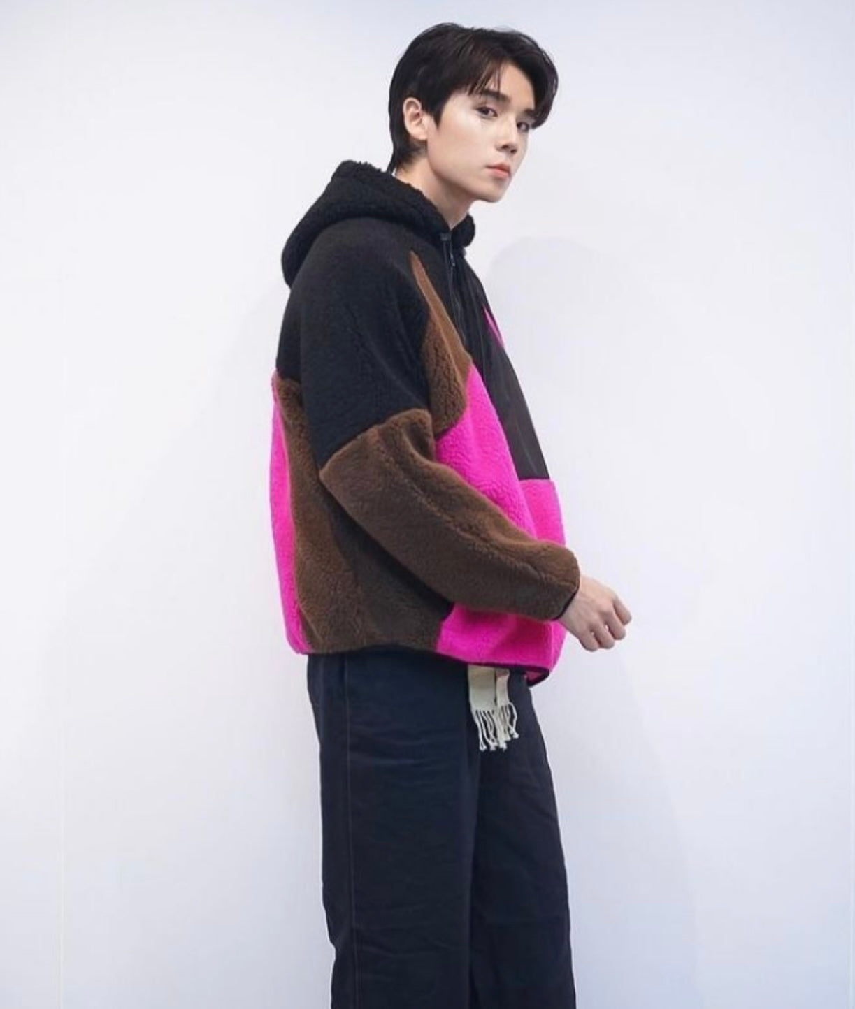 LOEWE - Fleece Patchwork Zip up Hoodie