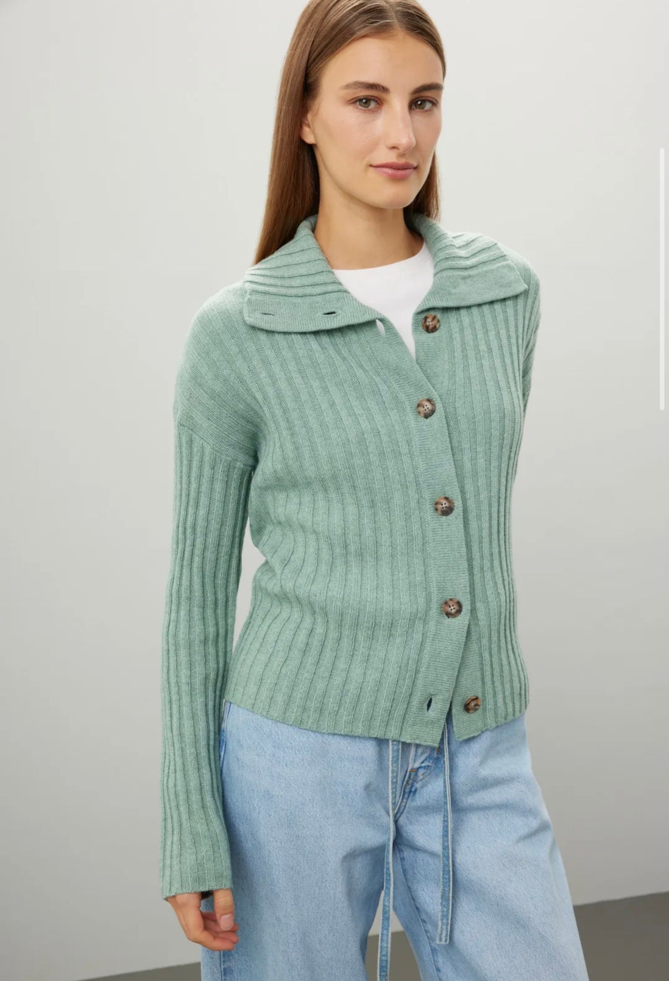 Madewell- Oversize-Collar Cardigan Sweater