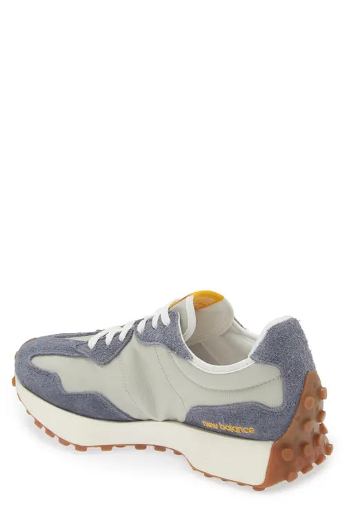 NEW BALANCE green, blue suede sneakers