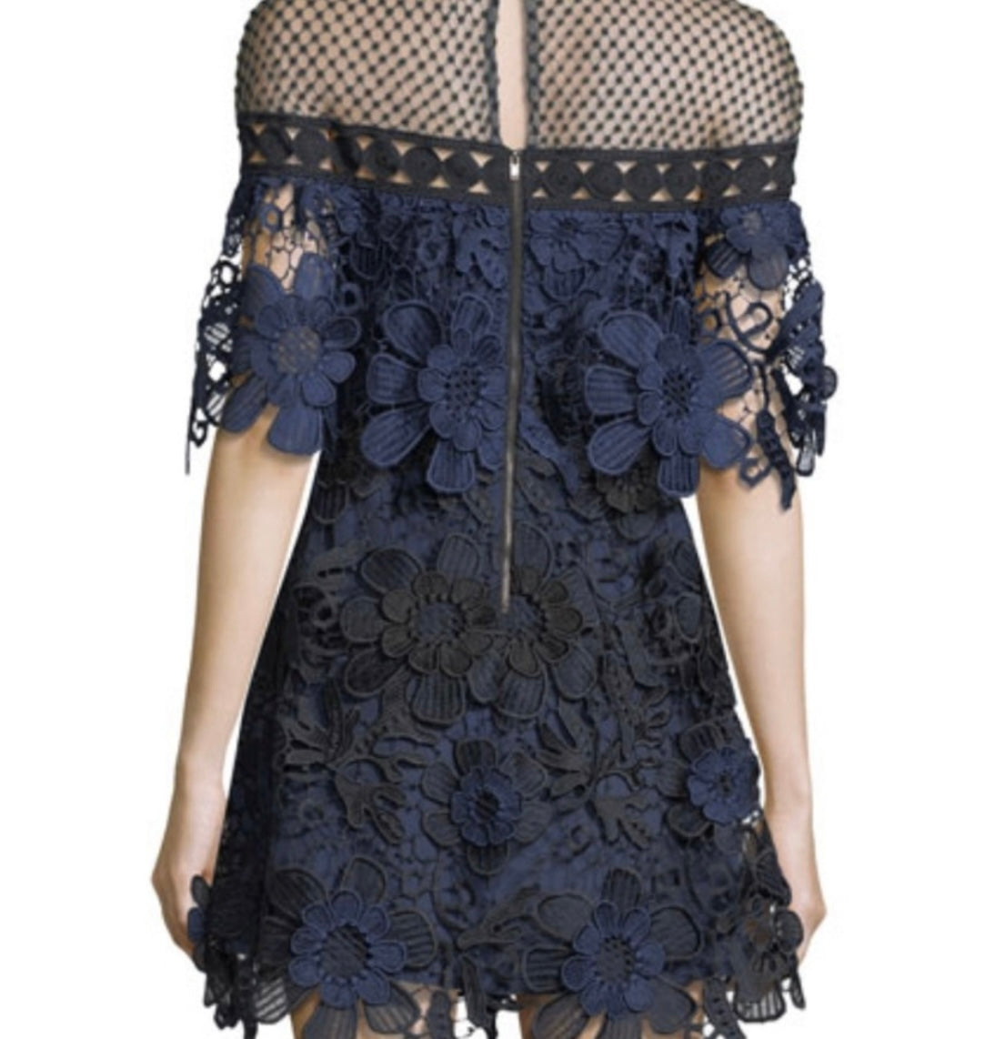 Self Portrait Tiered Necktie Dress