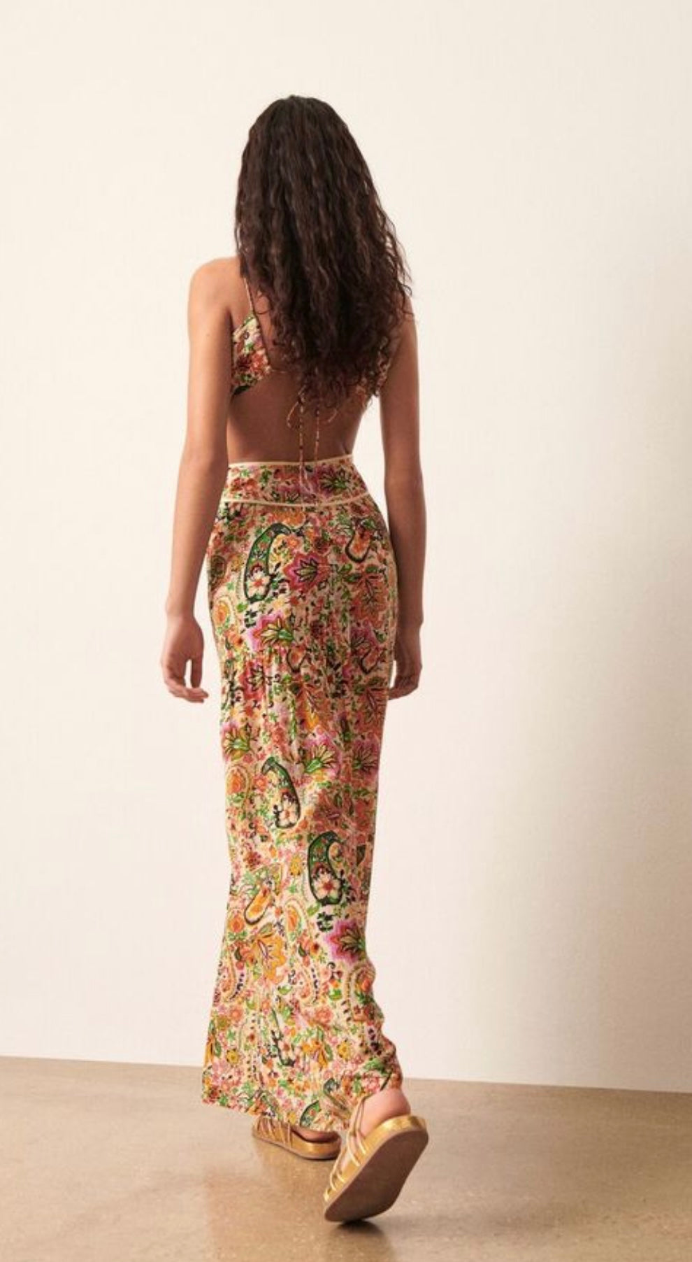 BA&SH Baloma Patterned Maxi Dress