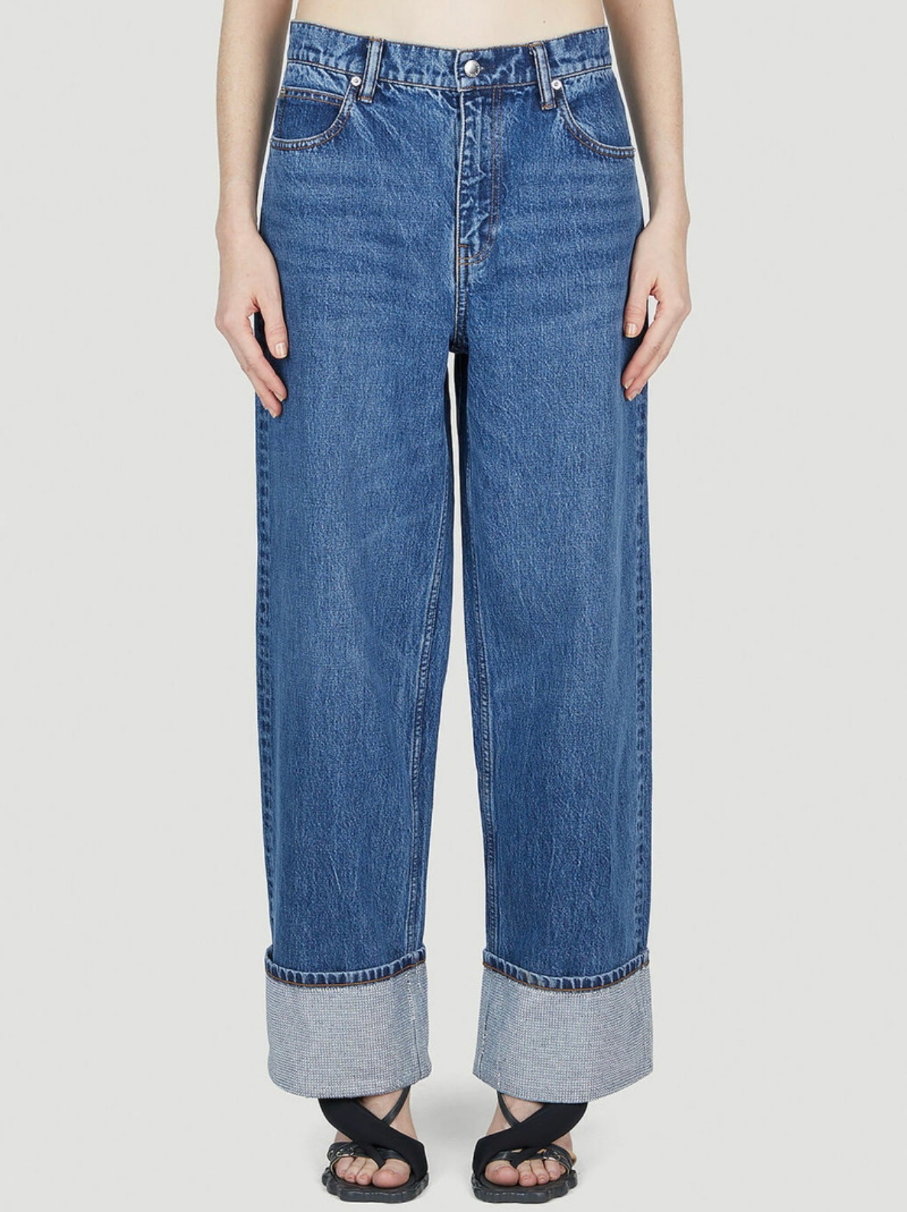 Alexander Wang - Crystal Cuff Jeans