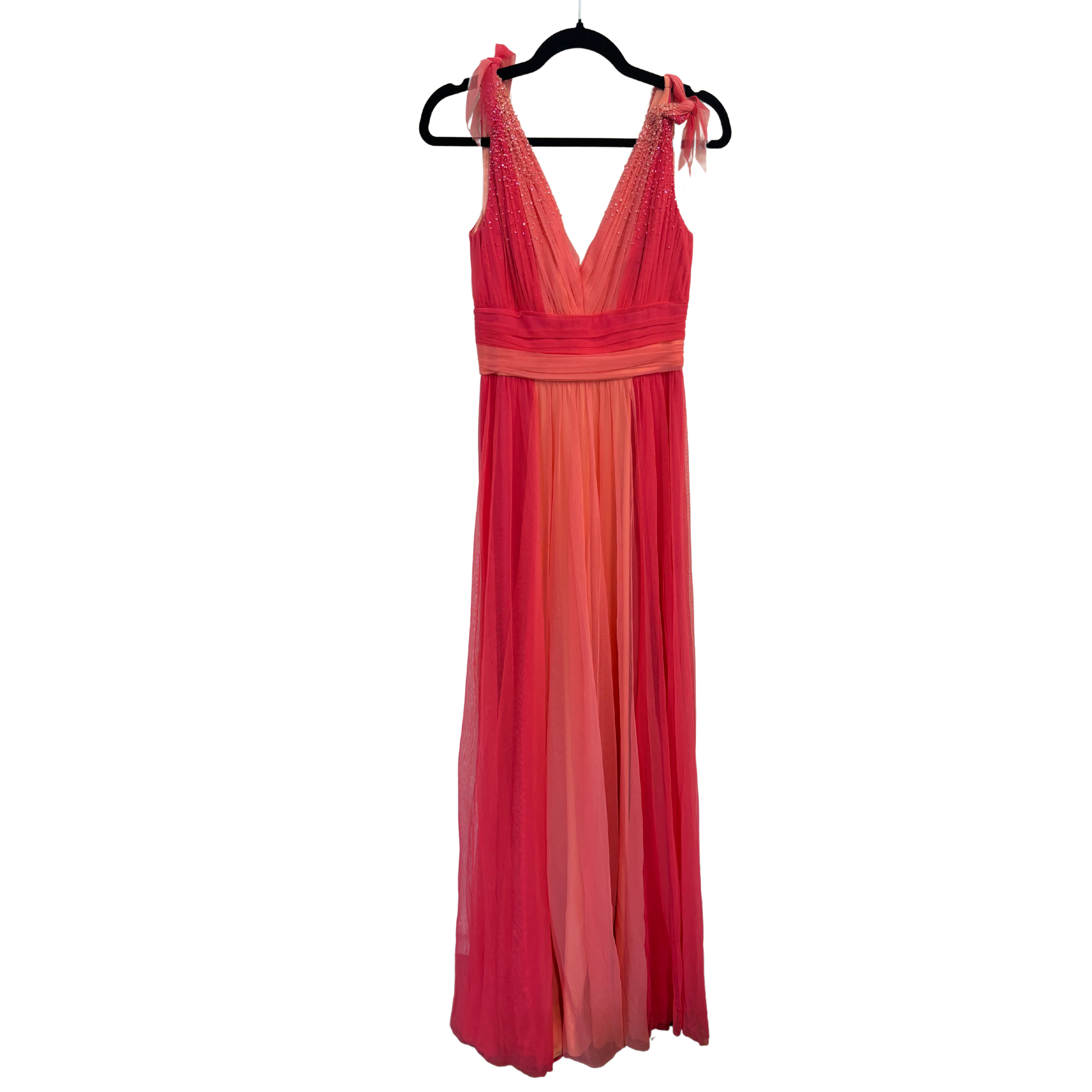 BADGLEY MISCHKA orange/pink gown
