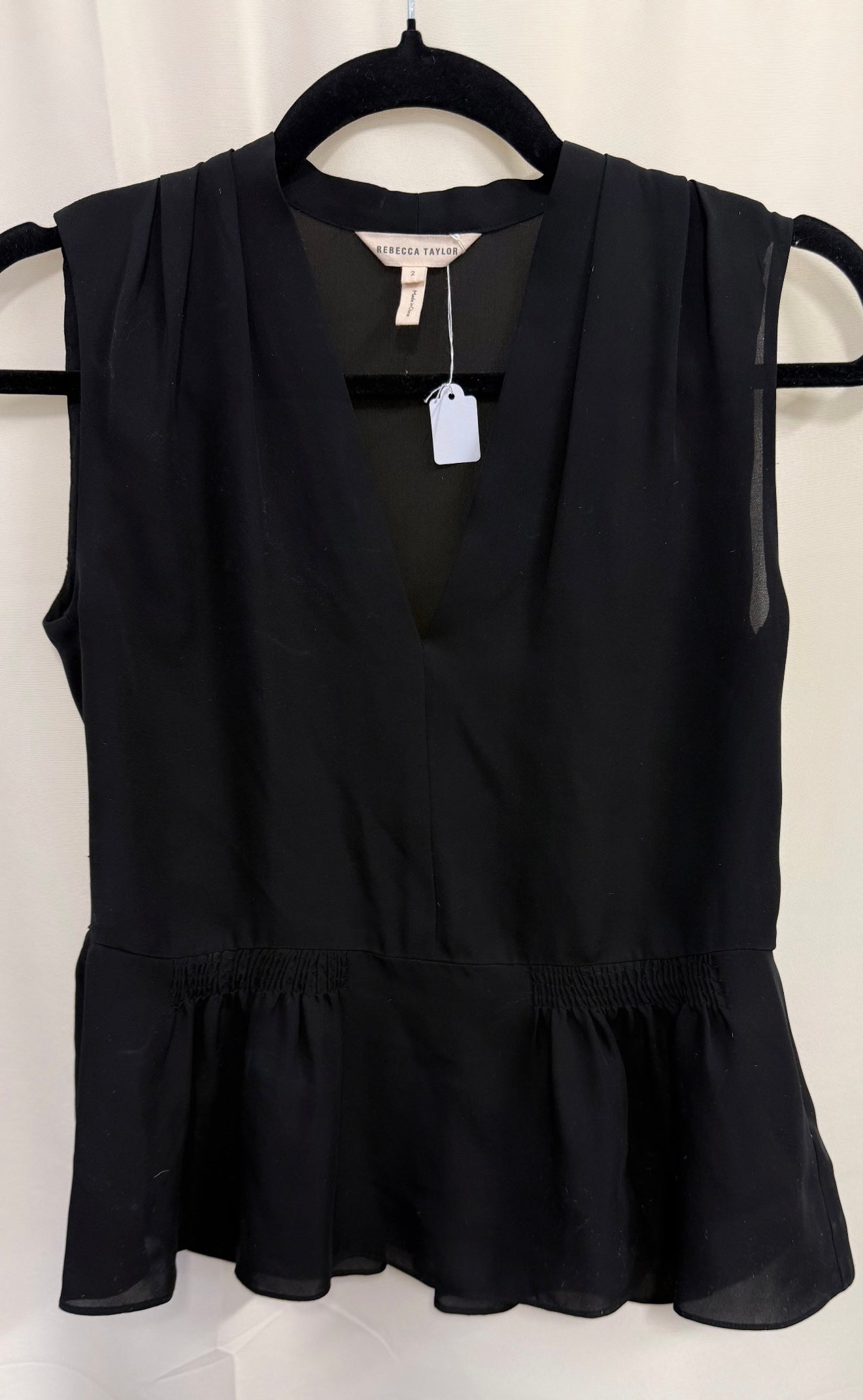 Rebecca Taylor - Black Sheer Tank