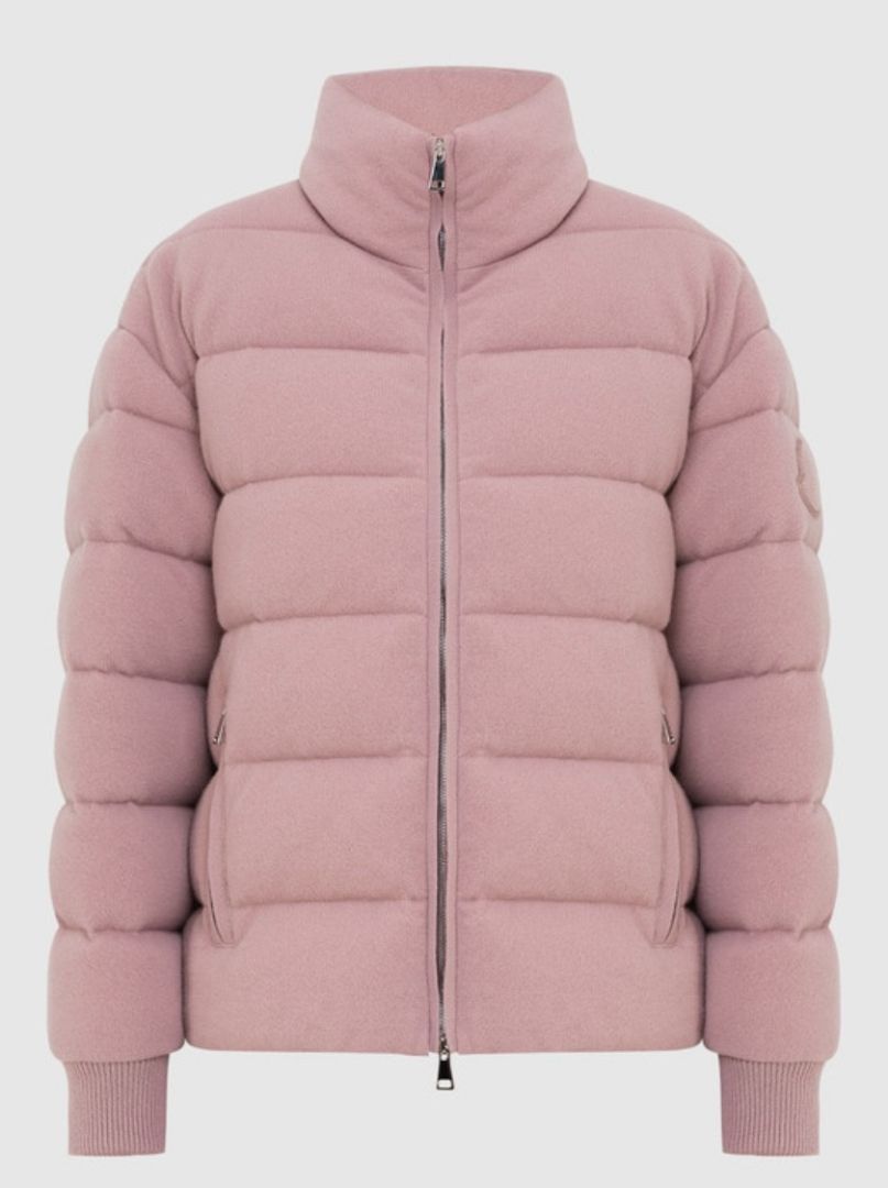 Moncler Cashmere Blend Puffer Coat