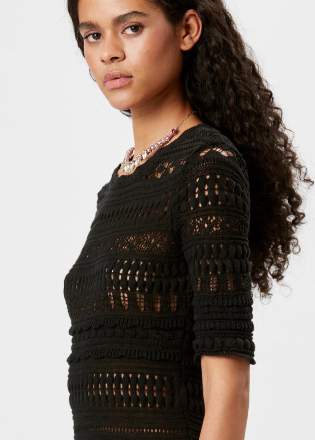 ISABEL MARANT ETOILE - FAUVE CROCHET DRESS