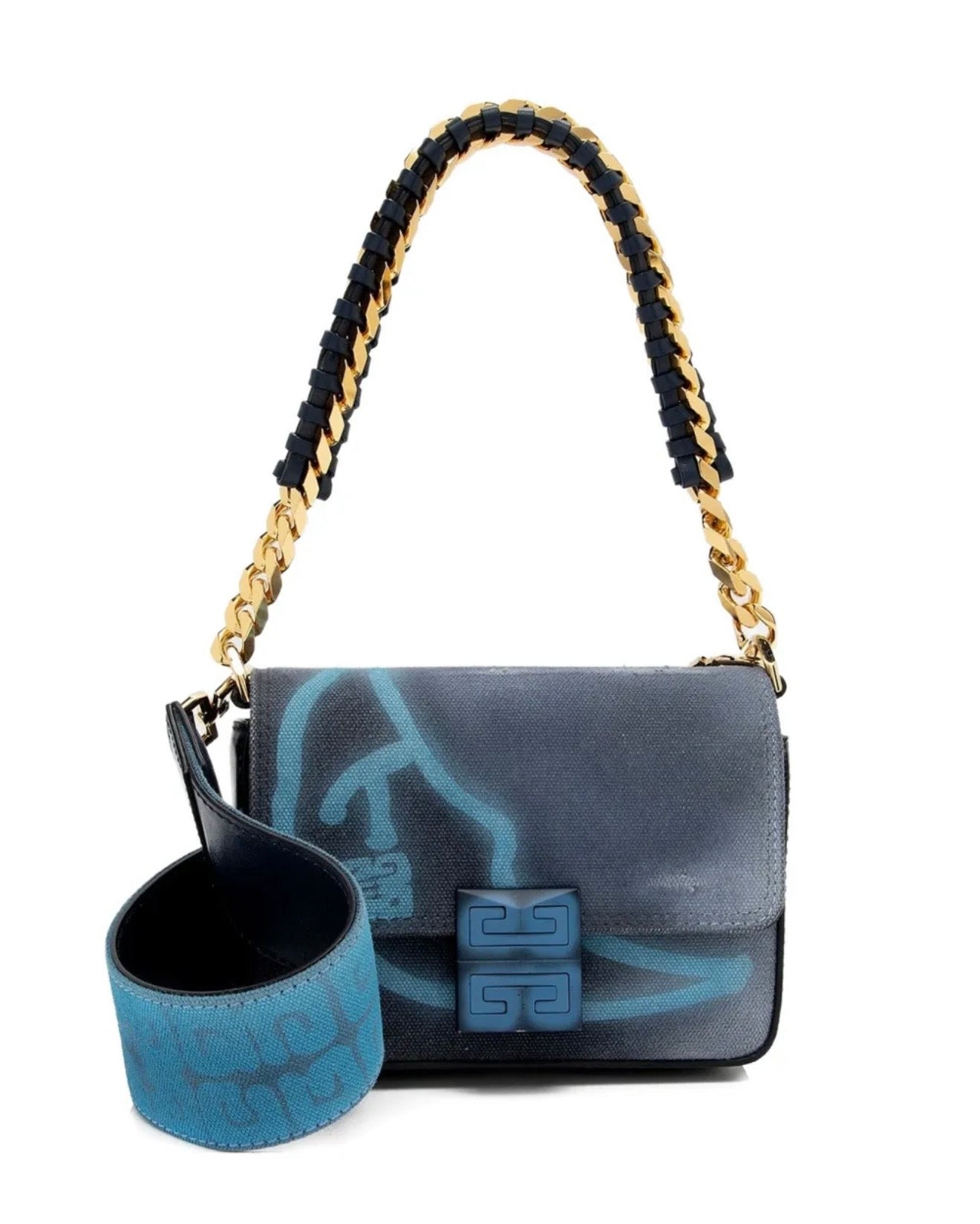Givenchy x Chitto Graffiti Effect Canvas 4G Small Shoulder Bag